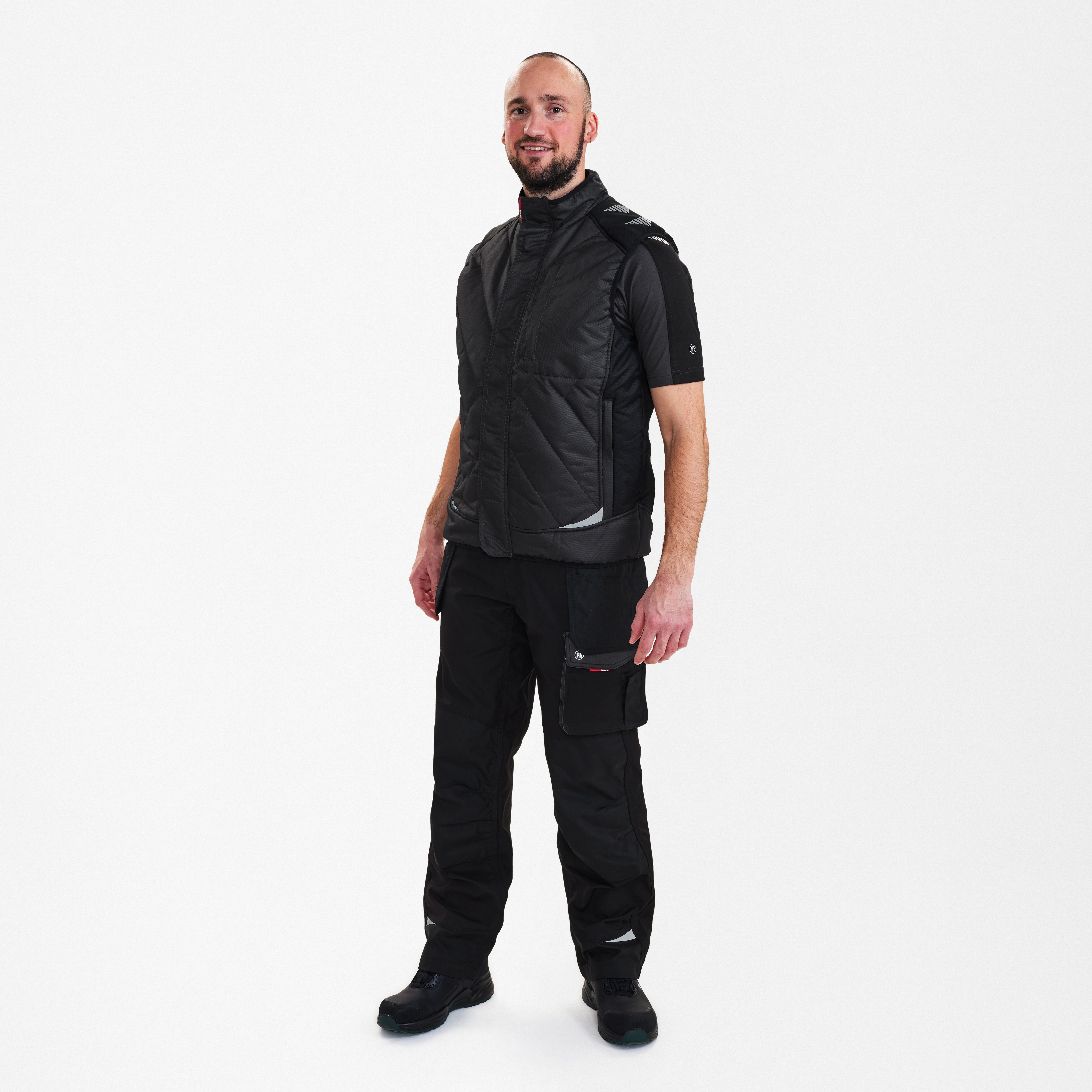 Engel Workwear Galaxy quiltet vintervest - Antrazitgrå/Sort [7920] / XS