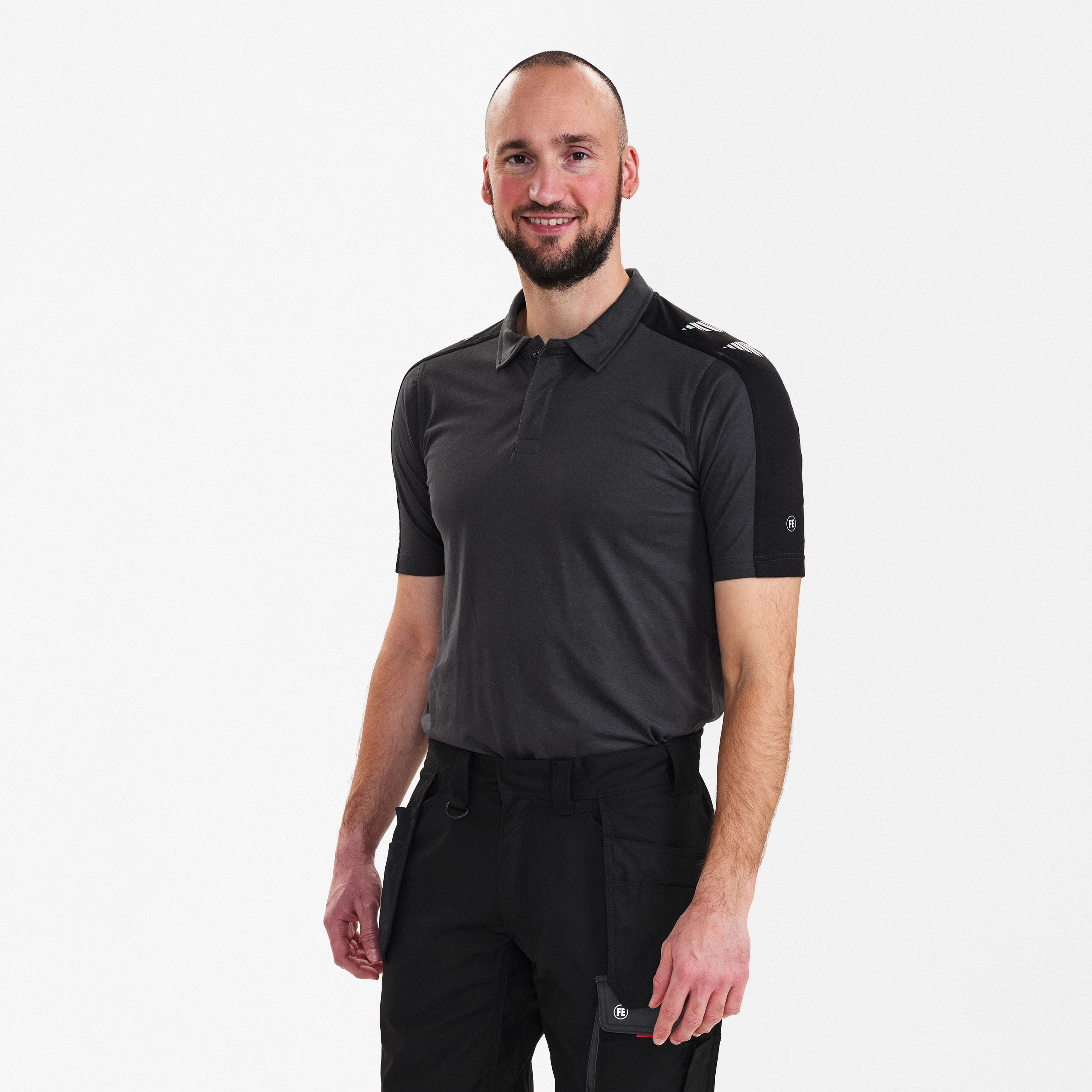 Engel Workwear Galaxy poloshirt - Antrazitgrå/Sort [7920] / XS