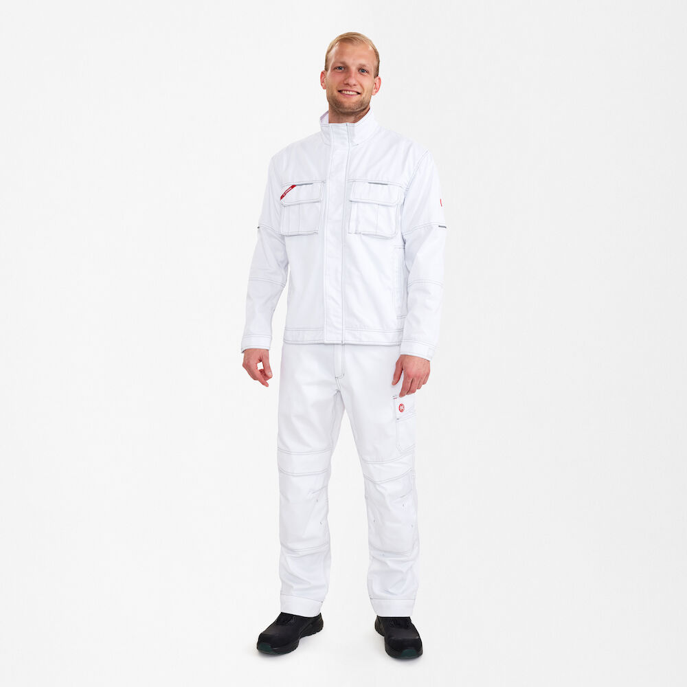 EXTEND COMBAT Arbeitsjacke – Weiß (Am Modell)