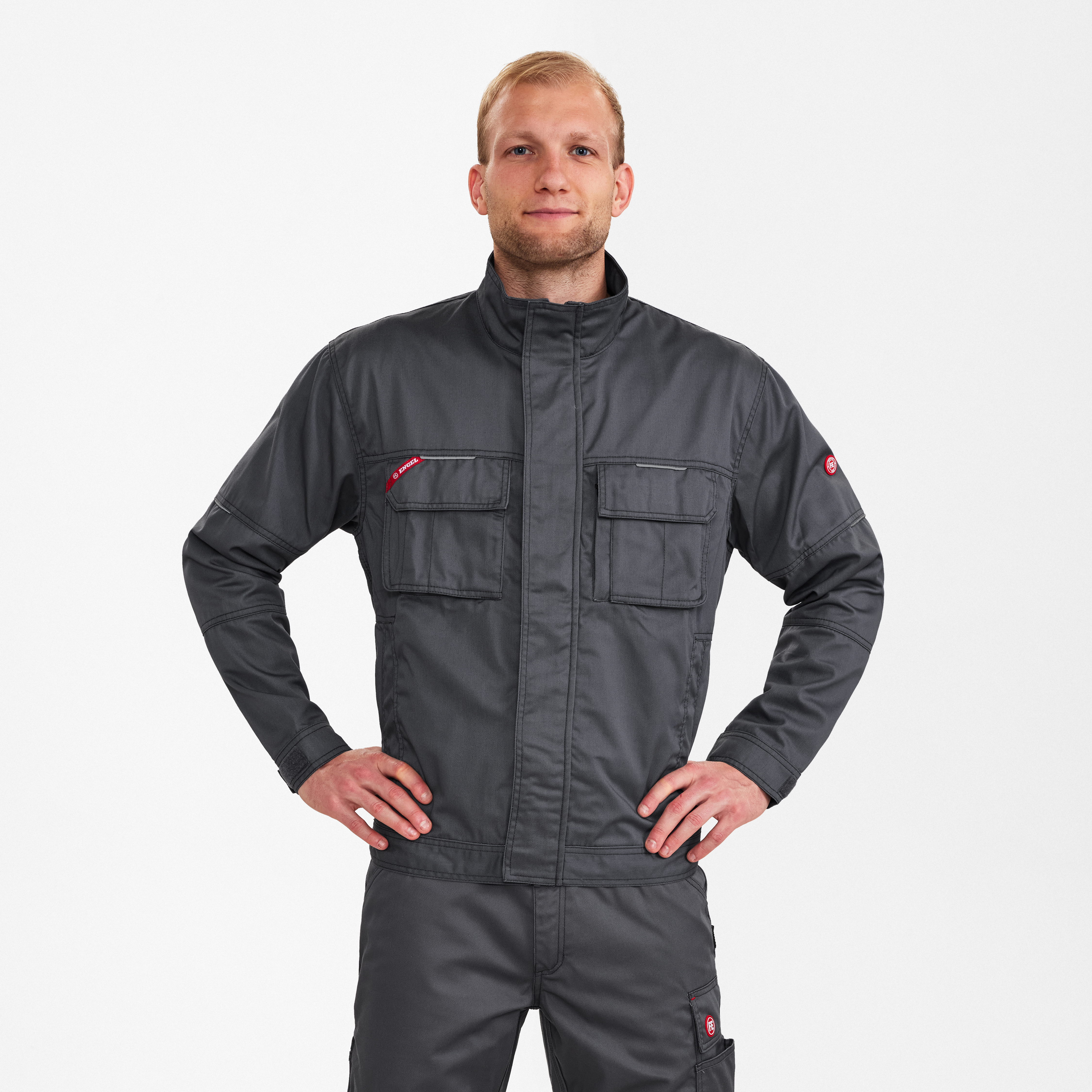 Engel Workwear Combat arbejdsjakke - Grå [25] / XS