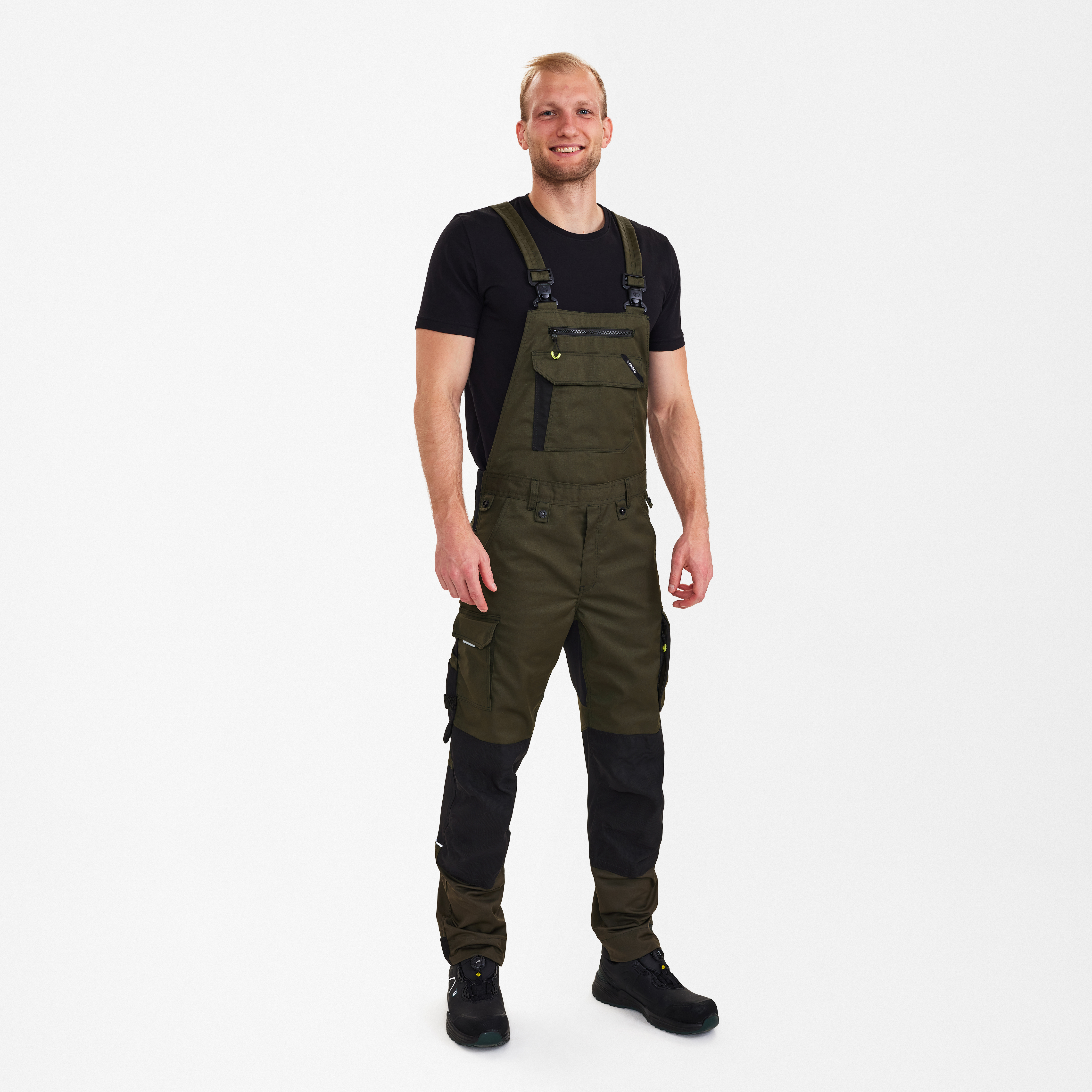 Engel Workwear X-treme overall med stræk - Forest Green/Sort [5320] / K80