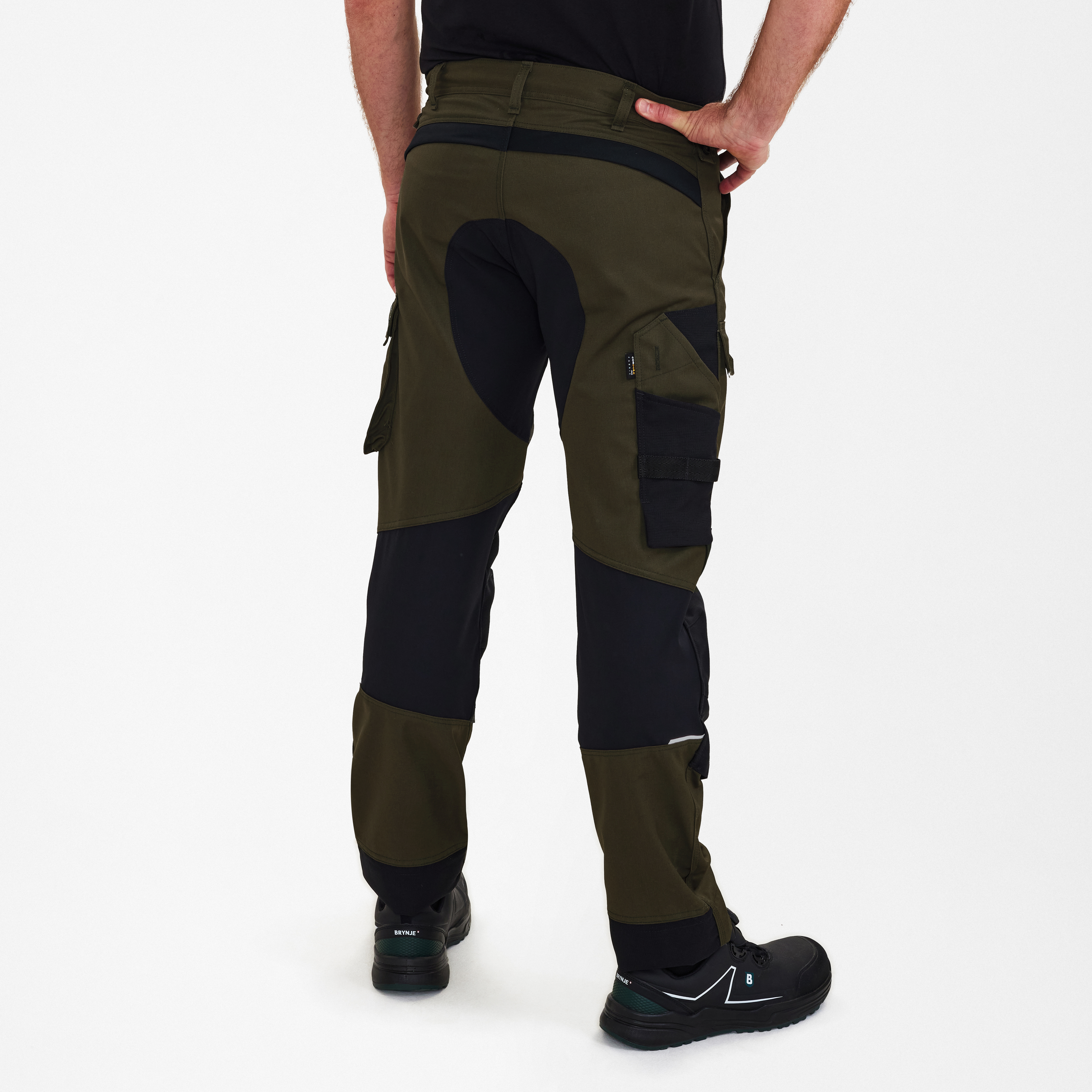 Engel Workwear X-treme arbejdsbukser med stræk - Forest Green/Sort [5320] / K80