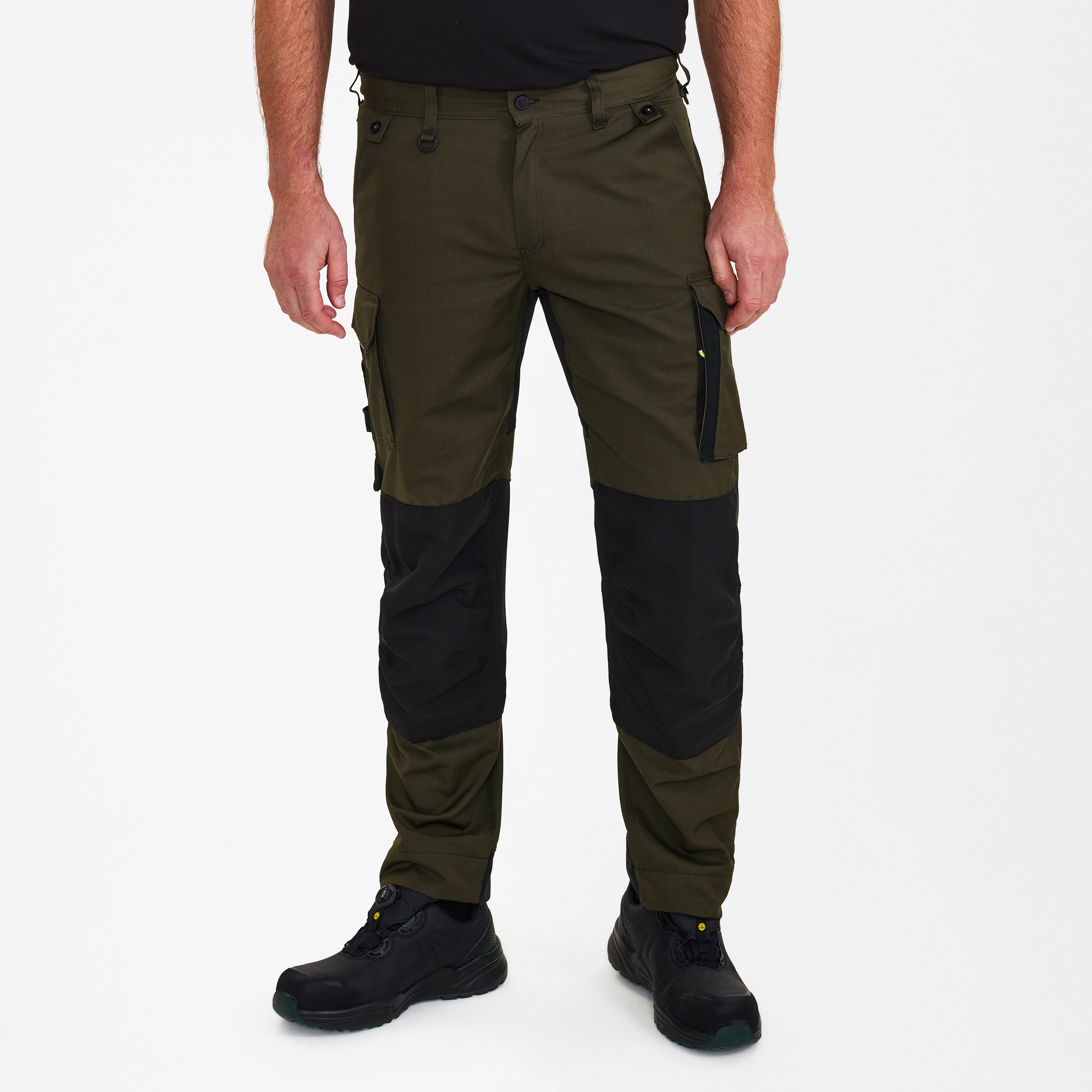 Engel Workwear X-treme arbejdsbukser med stræk - Forest Green/Sort [5320] / K80