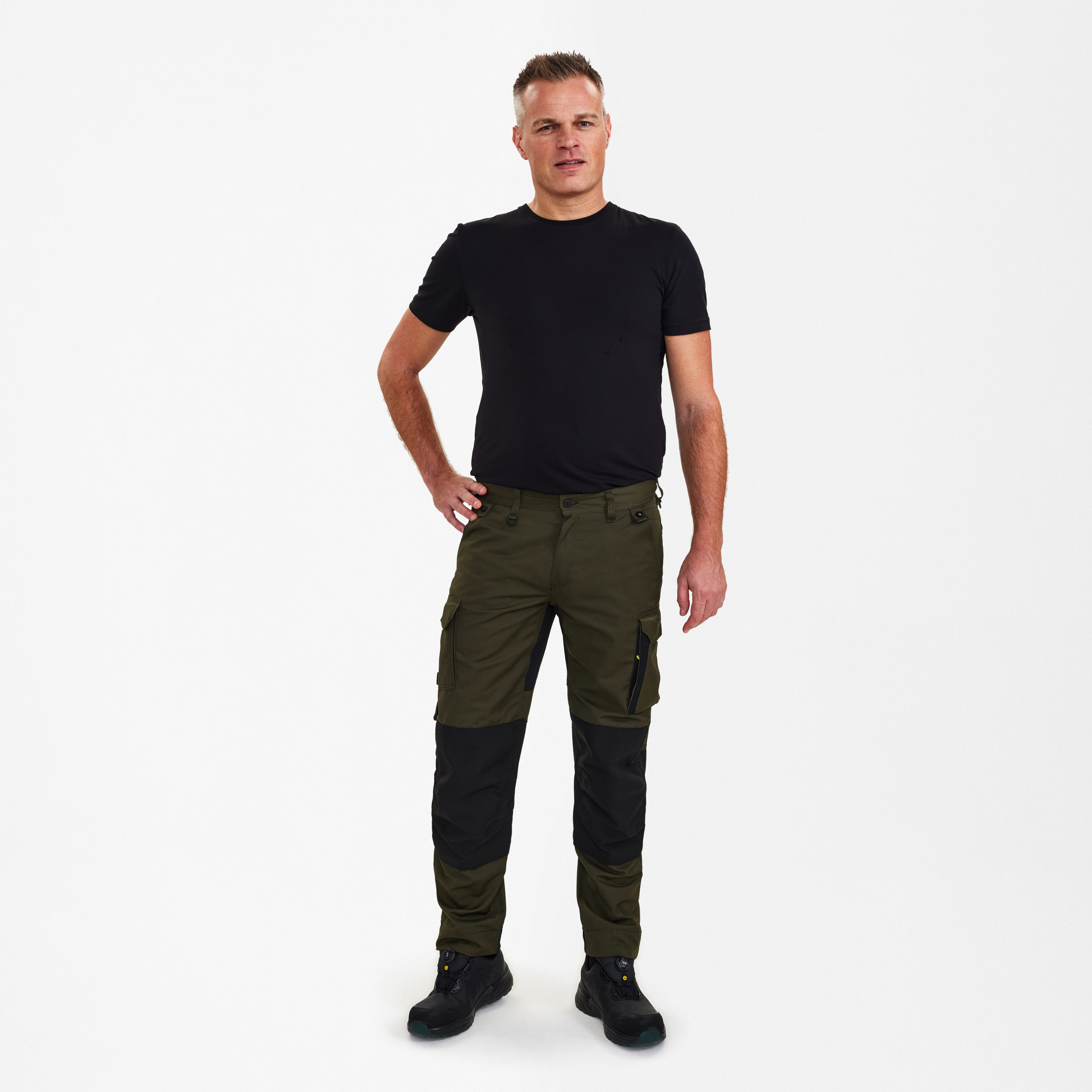 Engel Workwear X-treme arbejdsbukser med stræk - Forest Green/Sort [5320] / K80