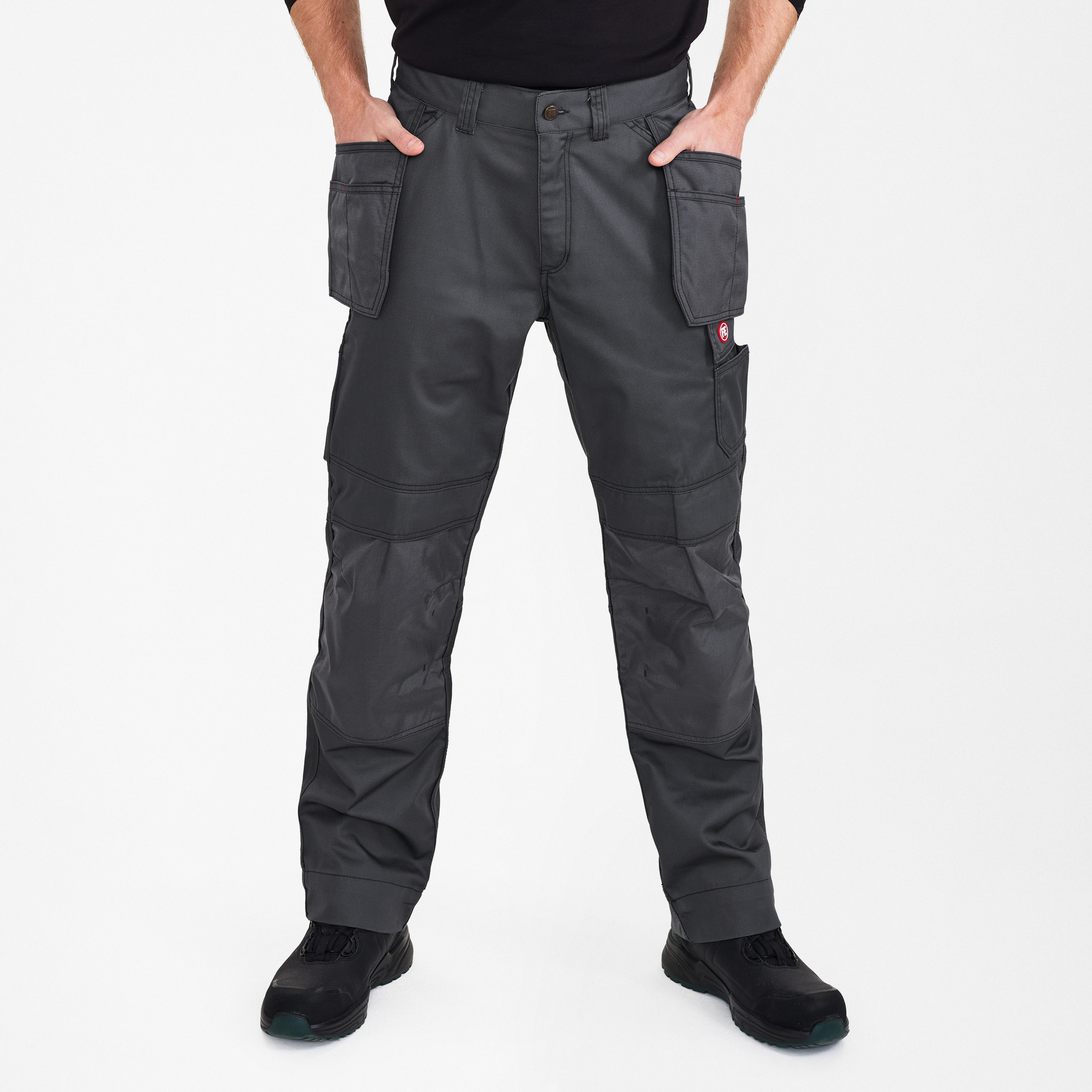 Engel Workwear Combat arbejdsbukser med hængelommer - Grå [25] / K80