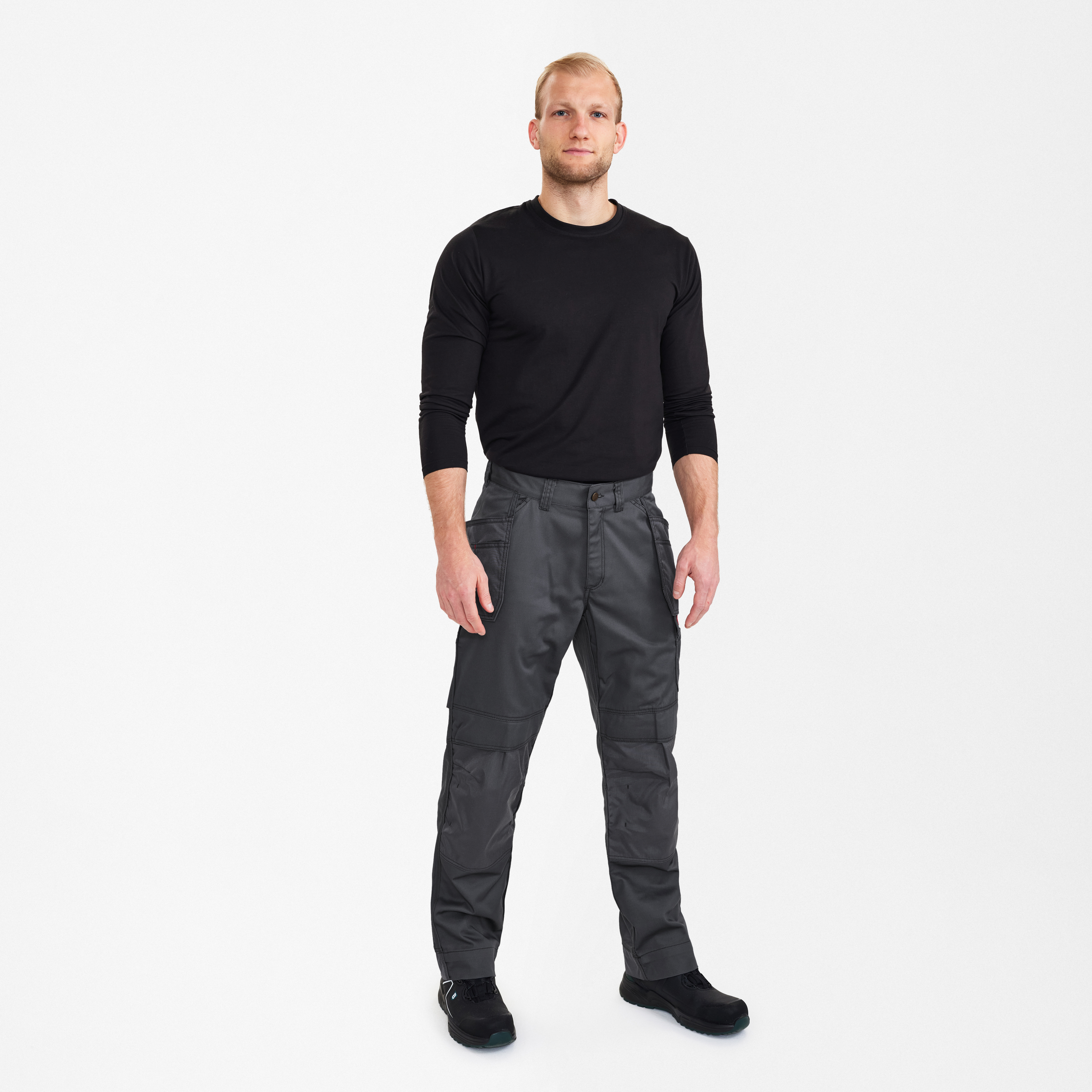 Engel Workwear Combat arbejdsbukser med hængelommer - Grå [25] / K80