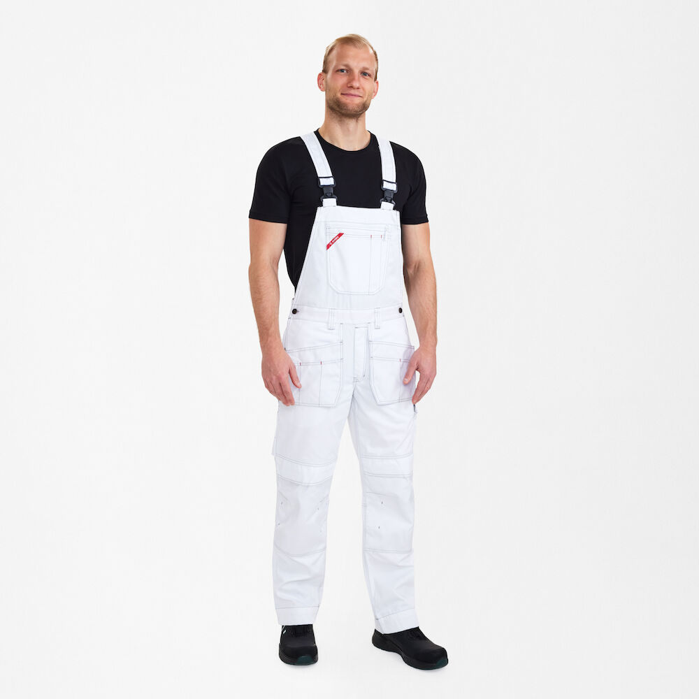 EXTEND COMBAT Latzhose mit Holstertaschen – Weiß (Am Modell)