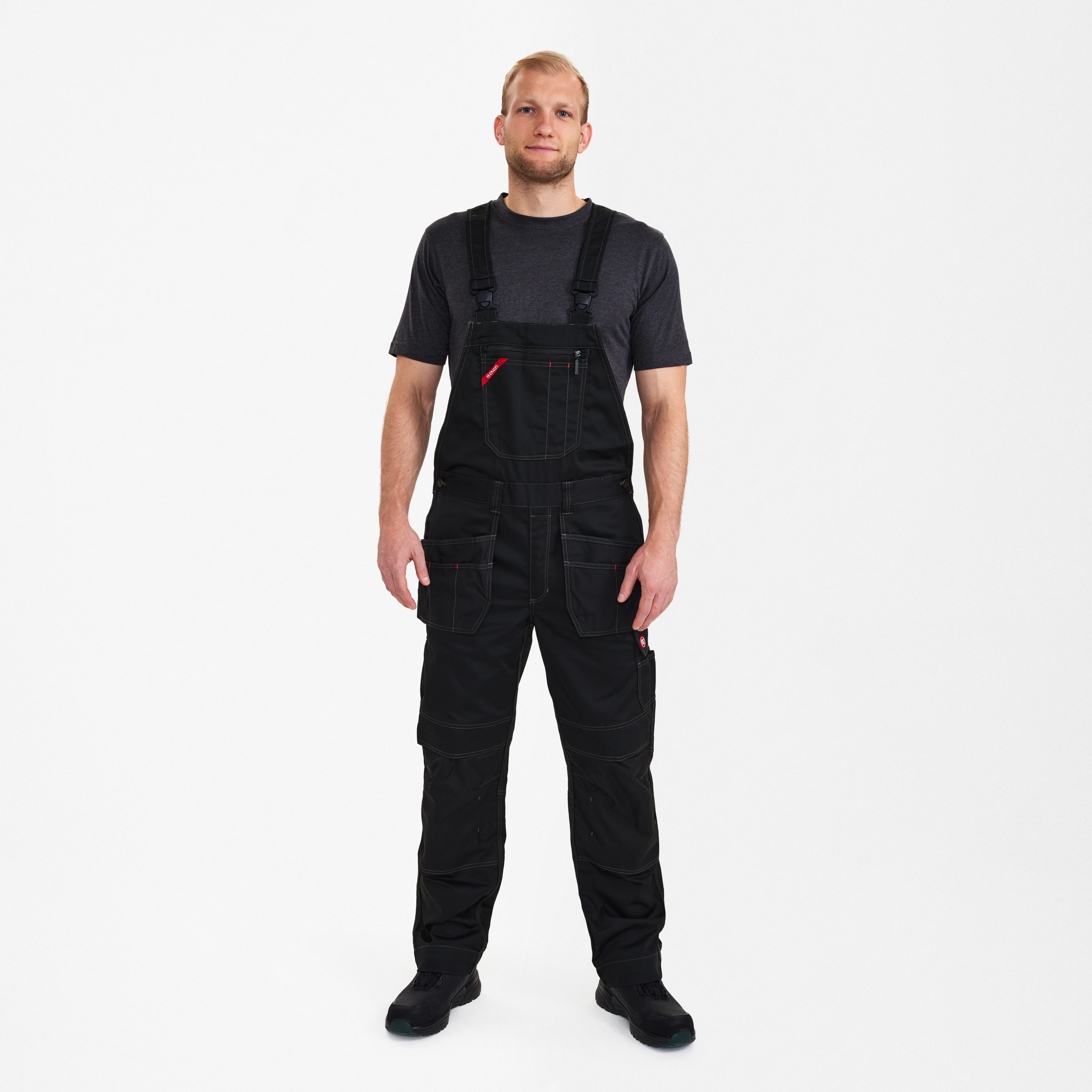 Engel Workwear Combat overall med hængelommer - Sort [20] / 72