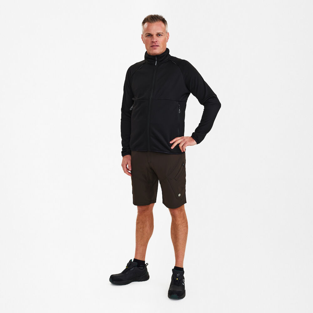 X-TREME Midlayer-Cardigan – Schwarz (Am Modell)