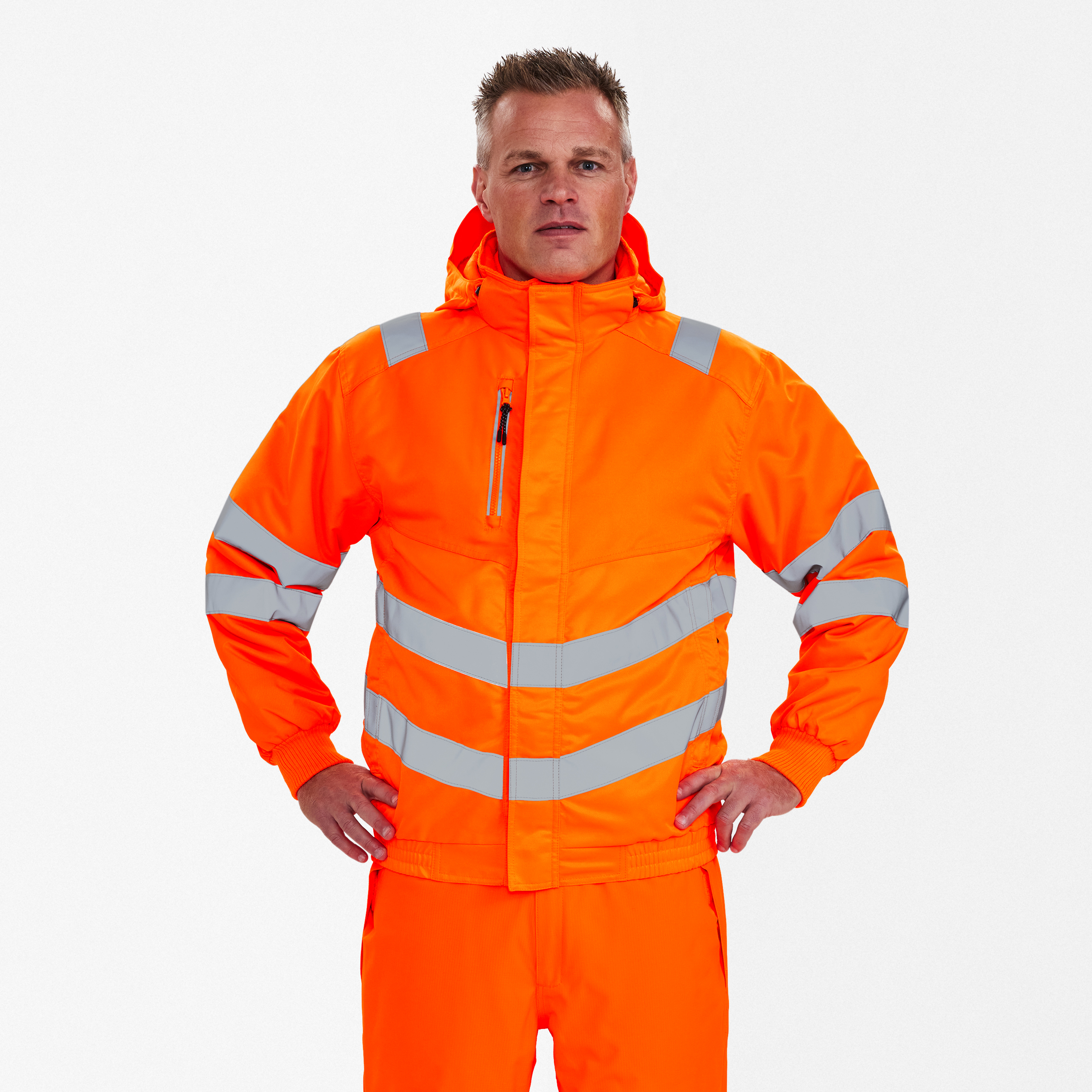 Engel Workwear Safety pilotjakke - Hi-vis Orange [10] / XS