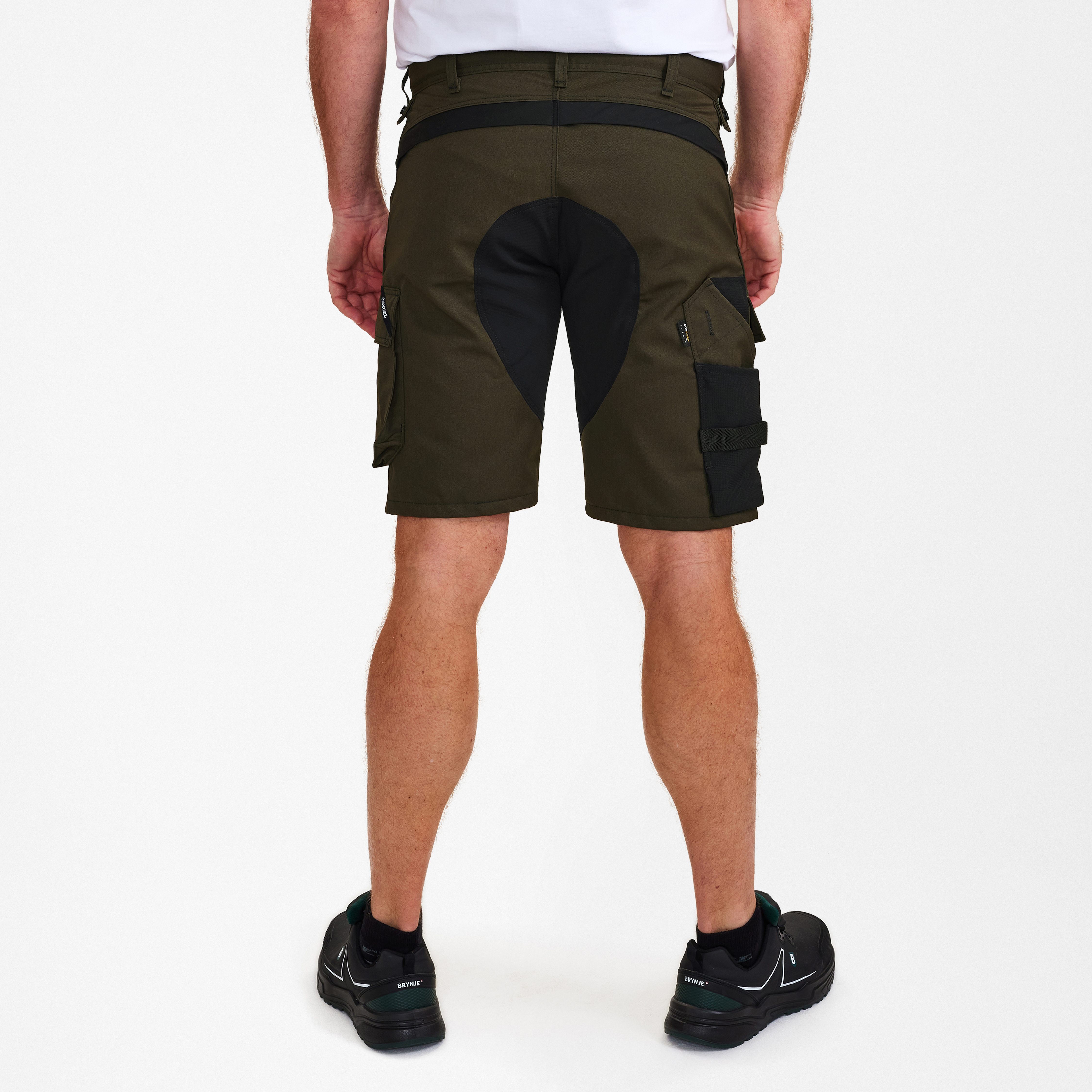 Engel Workwear X-treme arbejdsshorts med stræk - Forest Green/Sort [5320] / 72