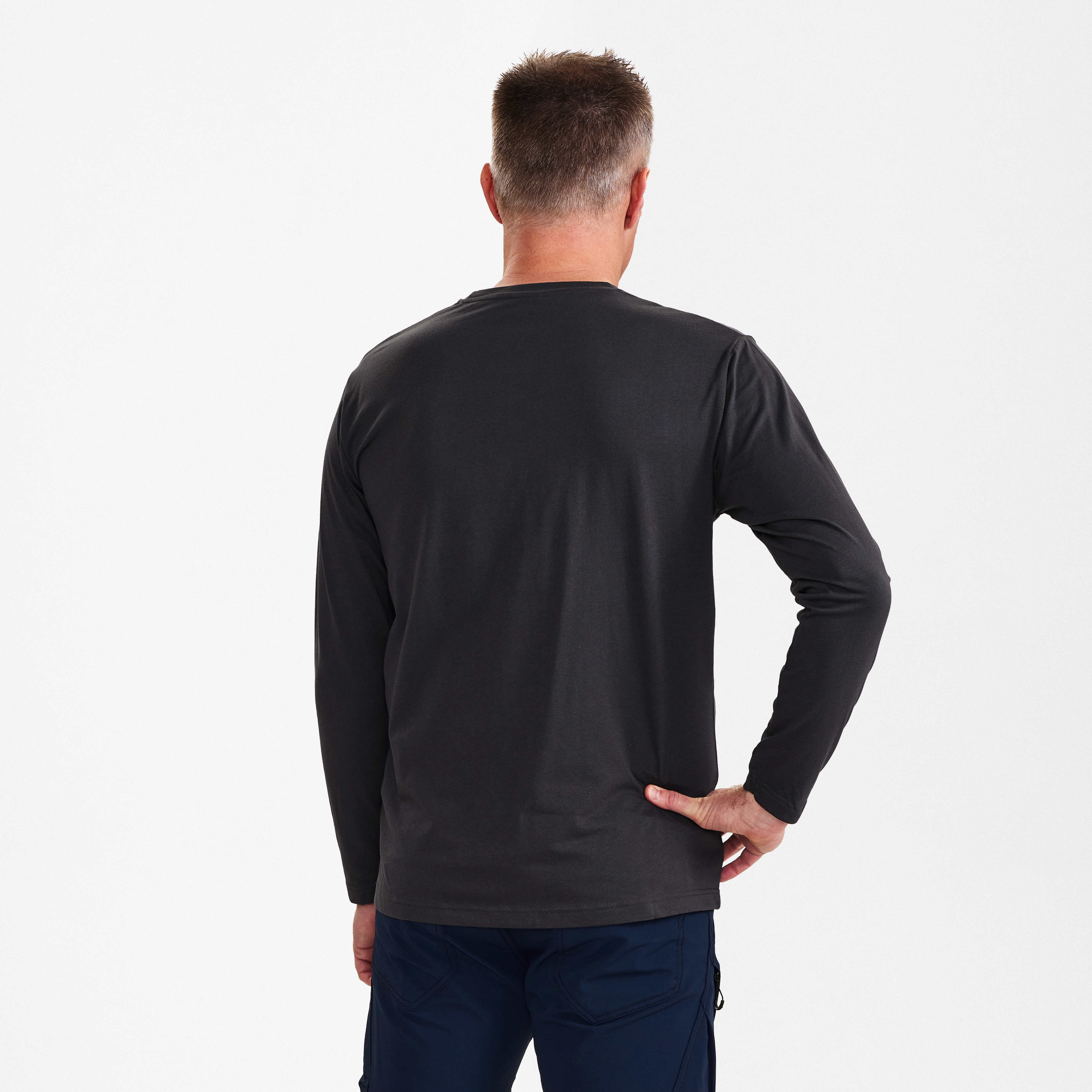 Engel Workwear Extend langærmet T-shirt - Antrazitgrå [79] / XS