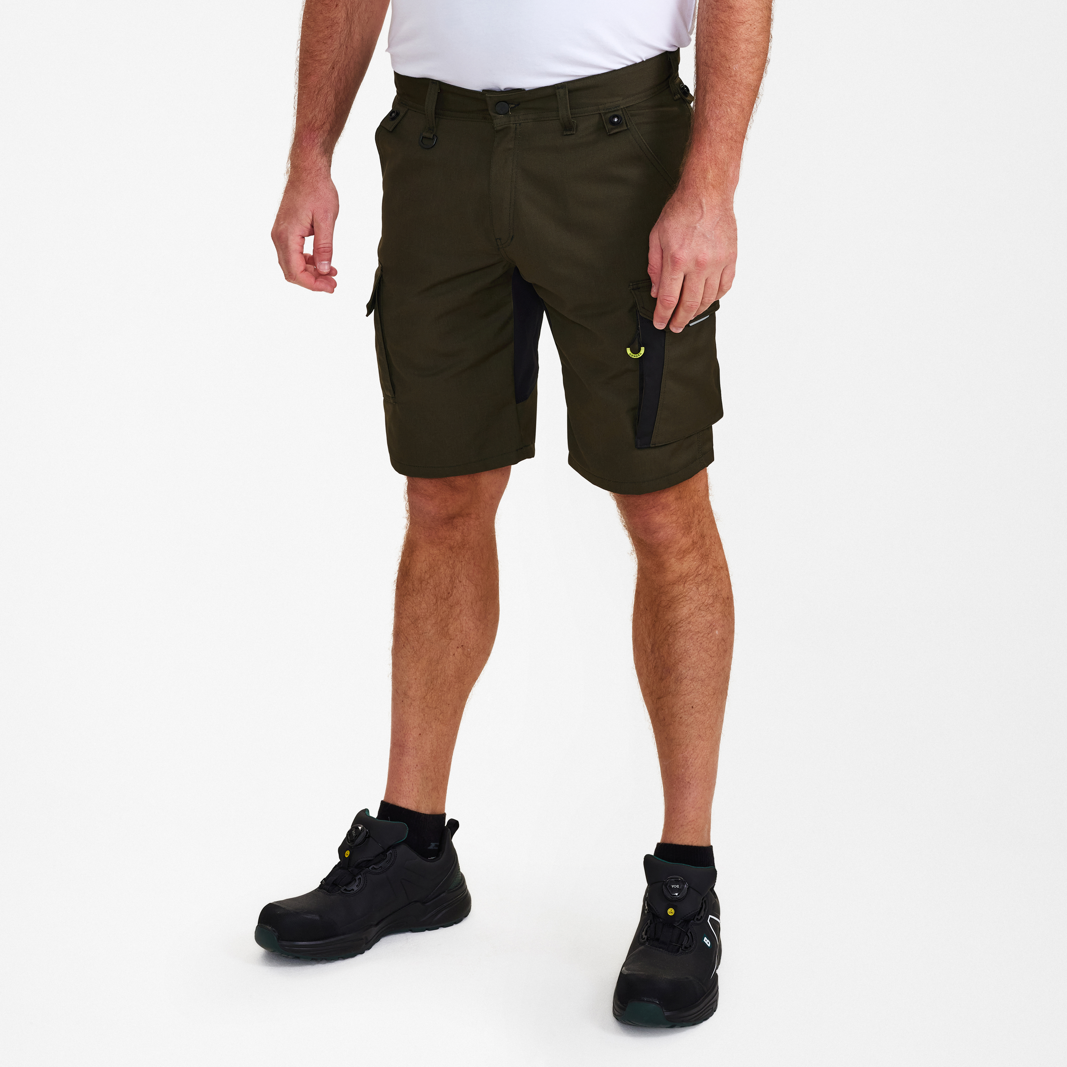 Engel Workwear X-treme arbejdsshorts med stræk - Forest Green/Sort [5320] / 72