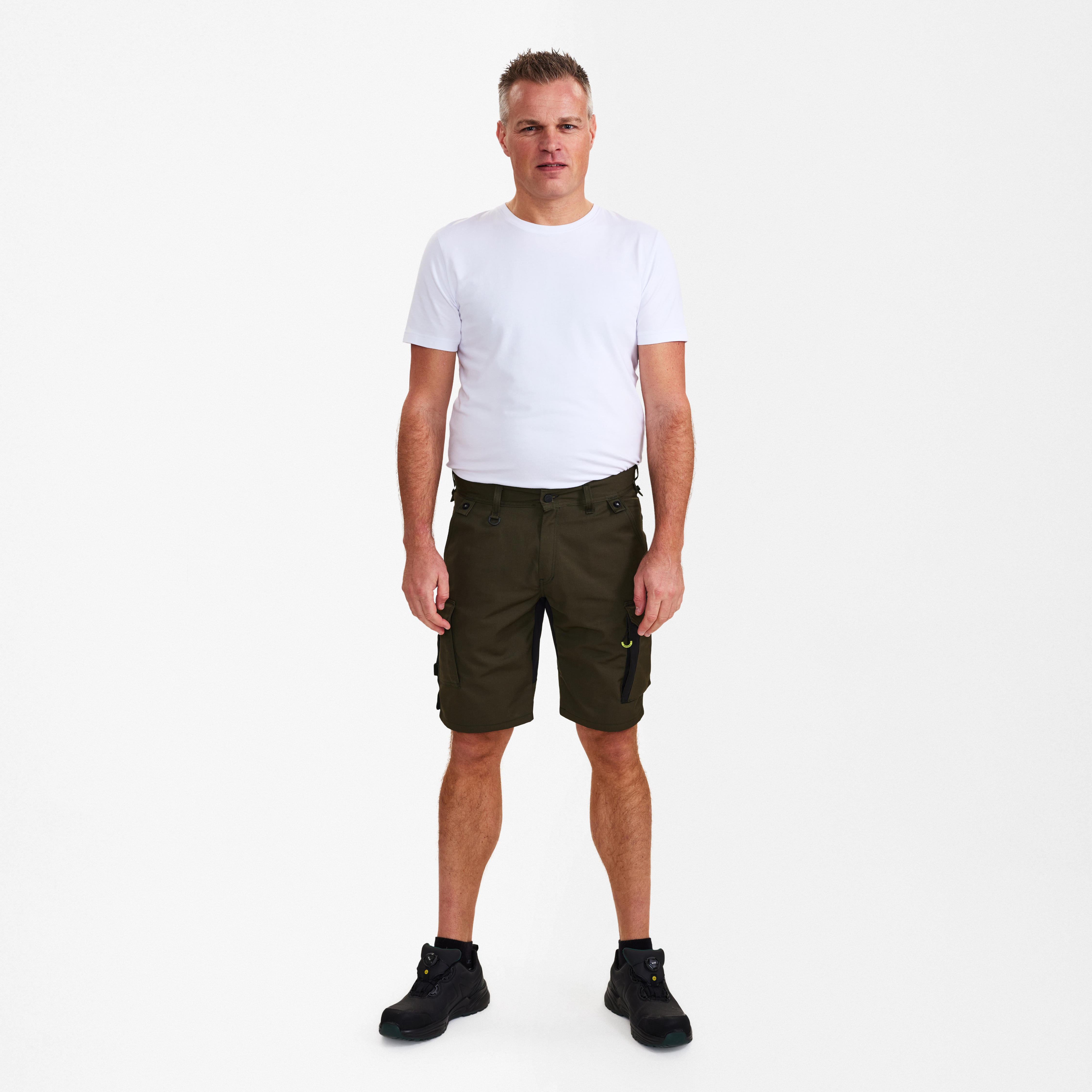 Engel Workwear X-treme arbejdsshorts med stræk - Forest Green/Sort [5320] / 72