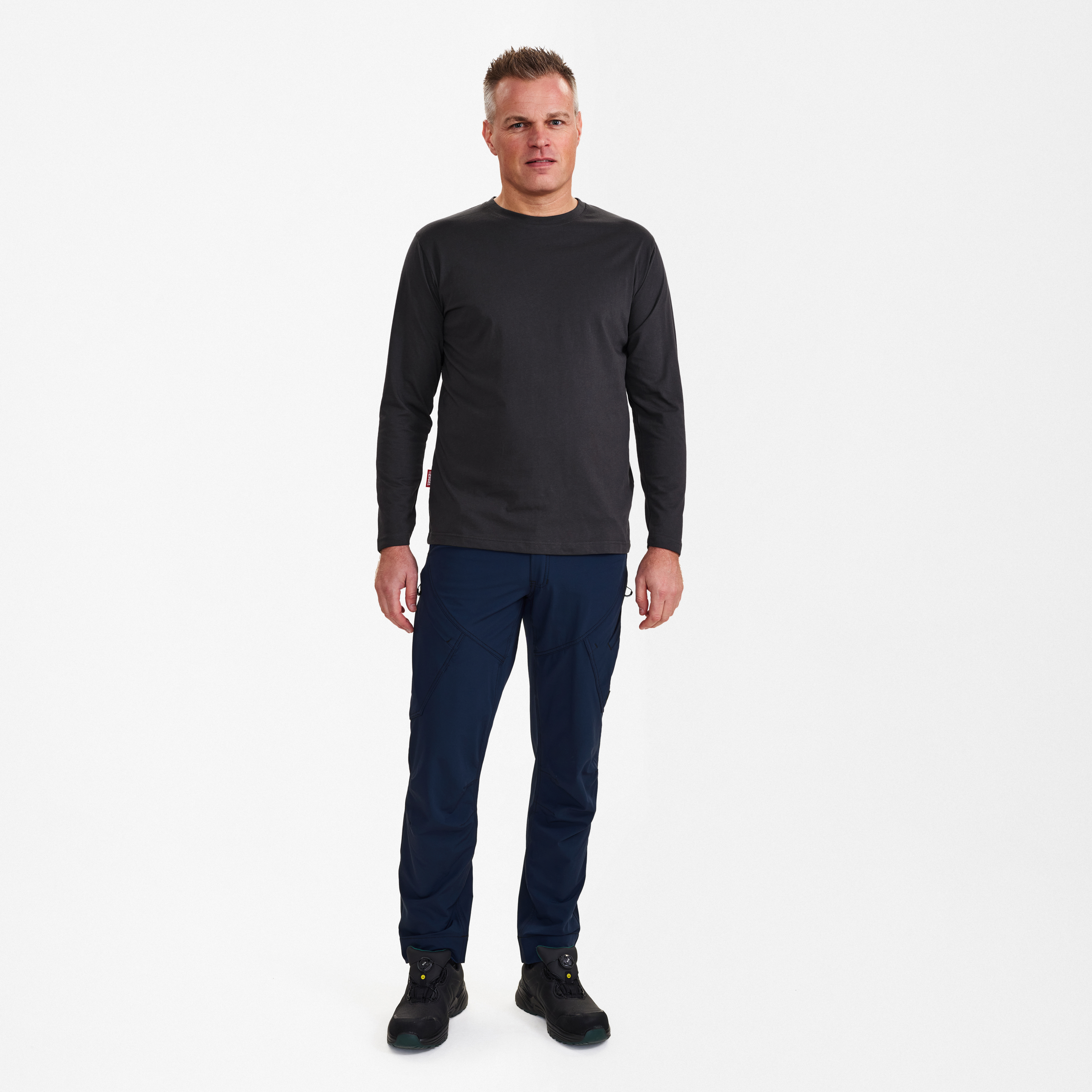 Engel Workwear Extend langærmet T-shirt - Antrazitgrå [79] / XS
