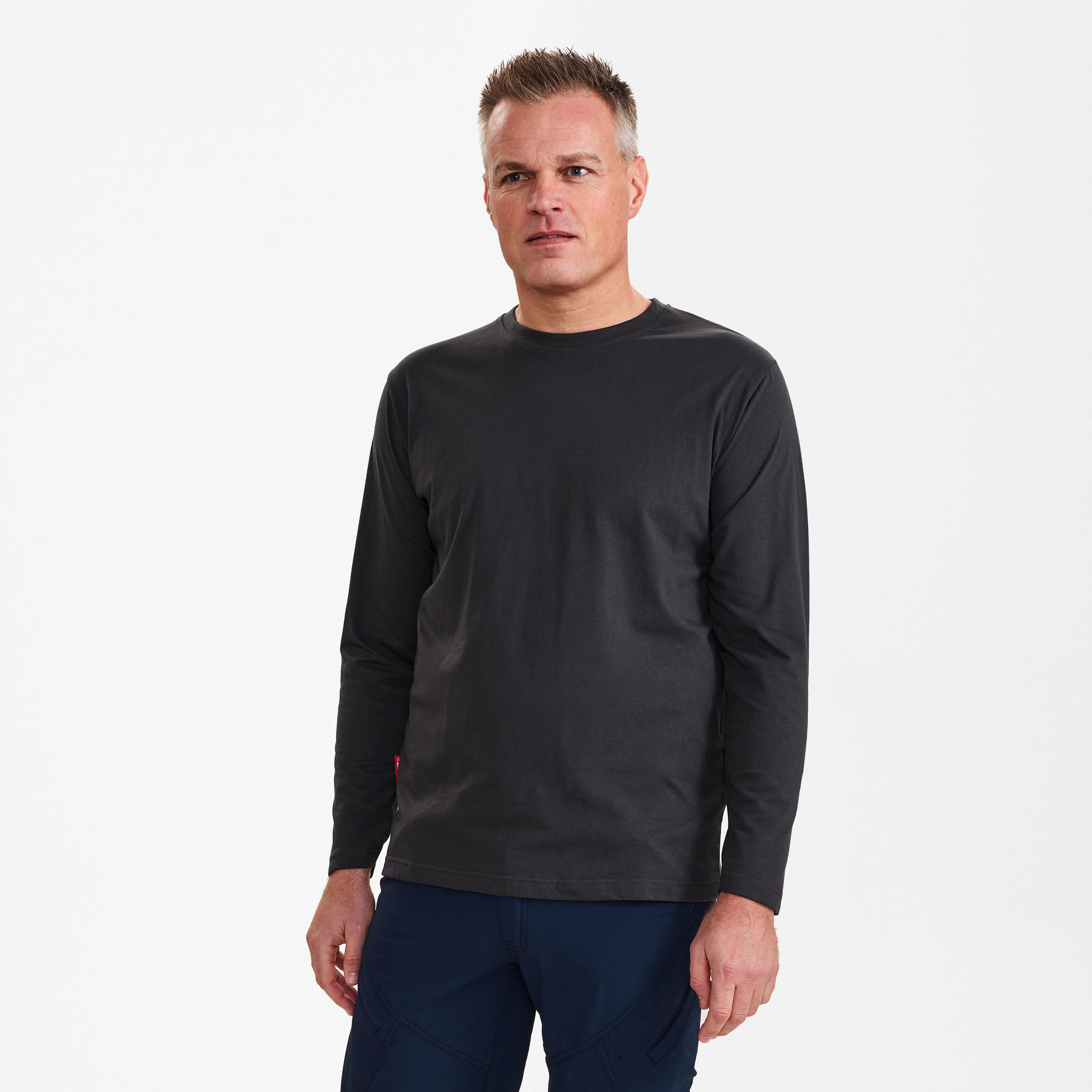 Engel Workwear Extend langærmet T-shirt - Antrazitgrå [79] / XS