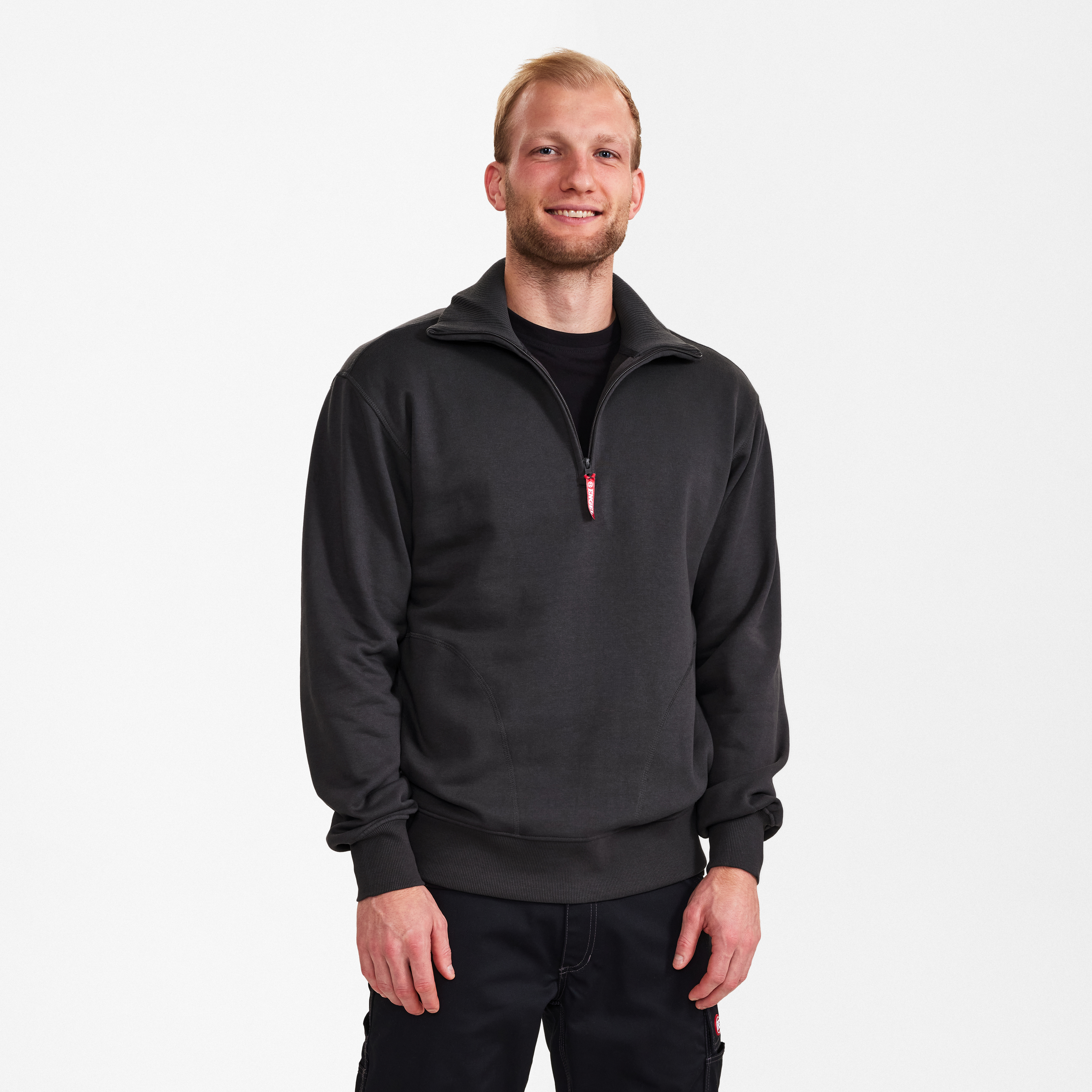 Engel Workwear Extend sweatshirt med høj krave - Antrazitgrå [79] / XS