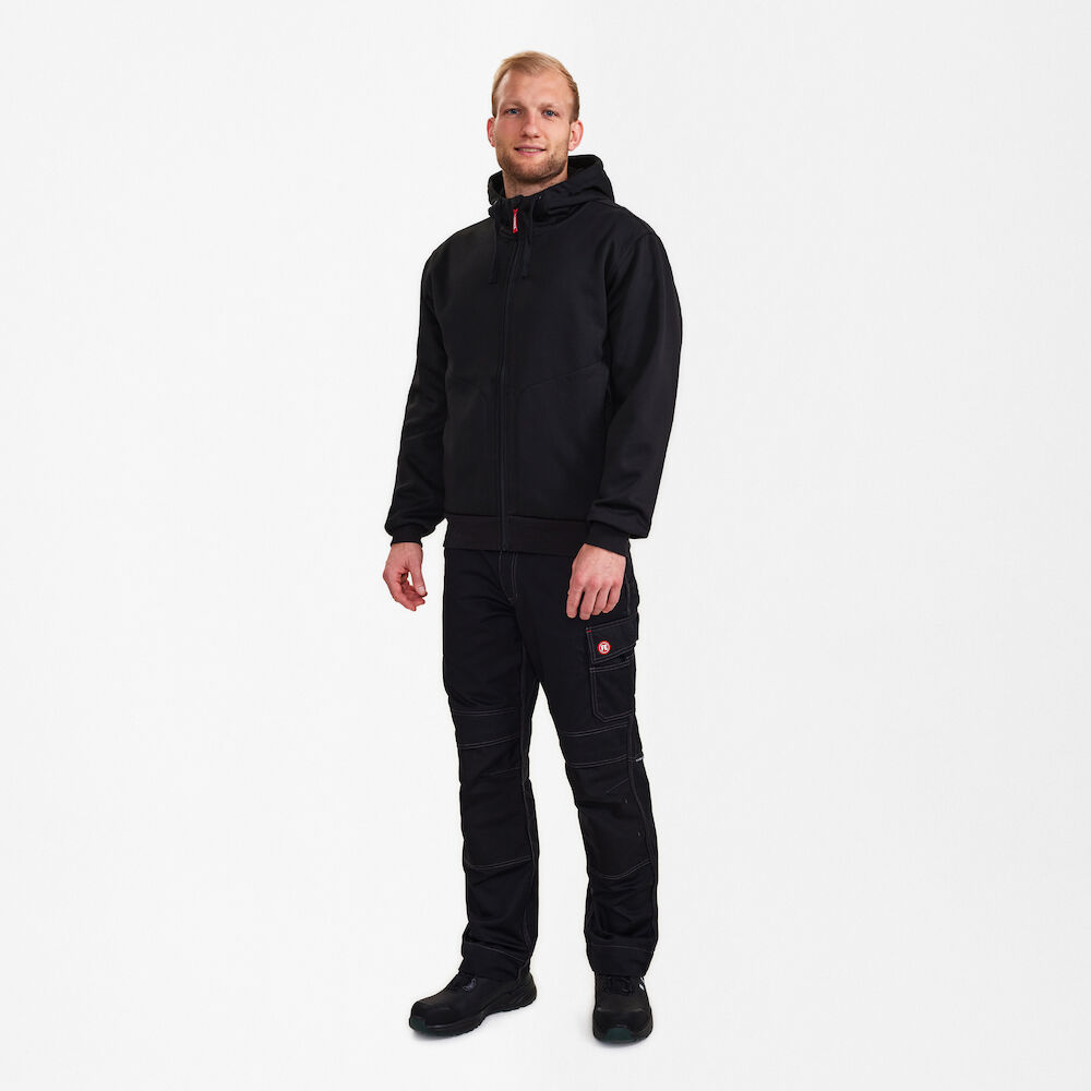 EXTEND Kapuzen-Jacke – Schwarz (Am Modell)