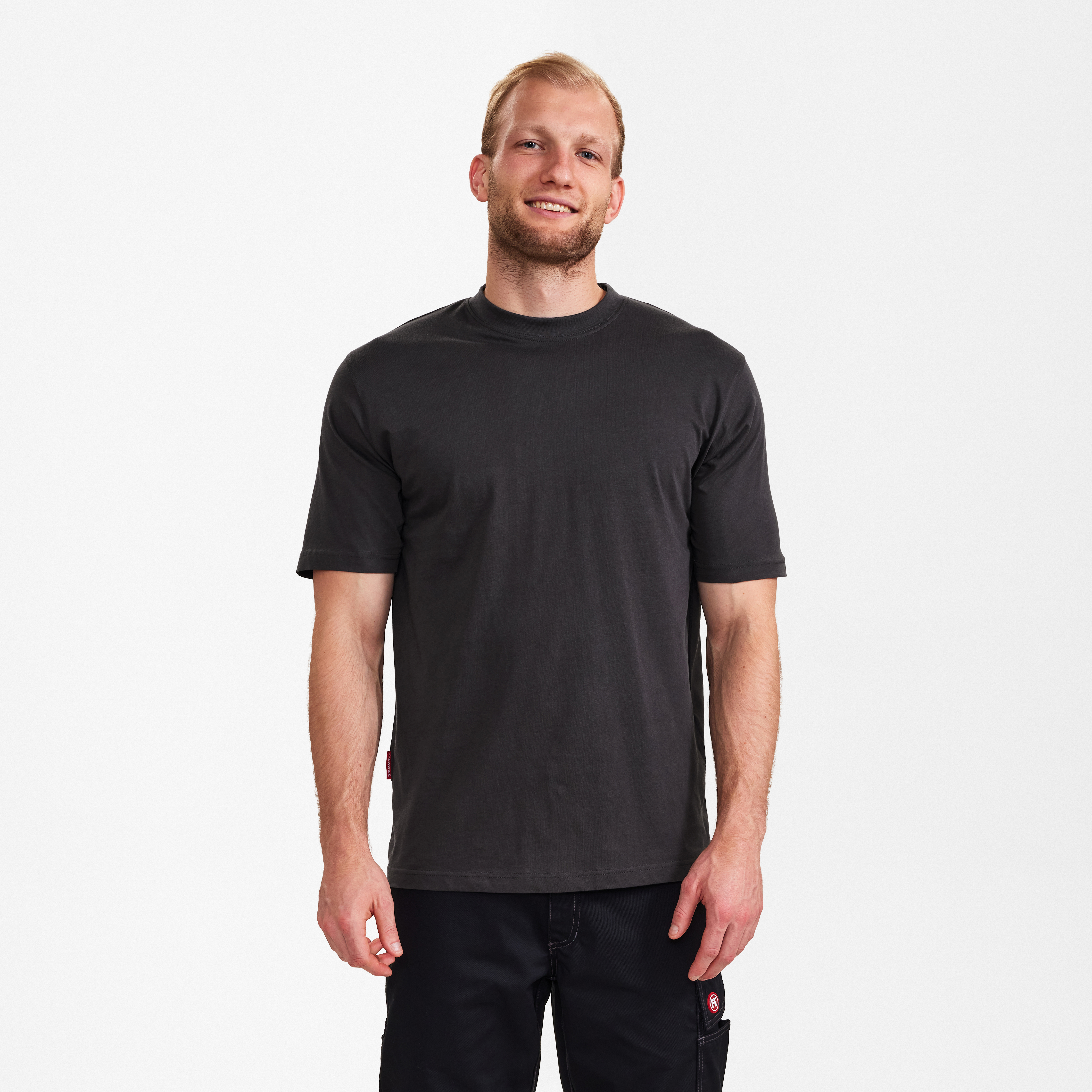 Engel Workwear Extend bomuld T-shirt - Antrazitgrå [79] / XS