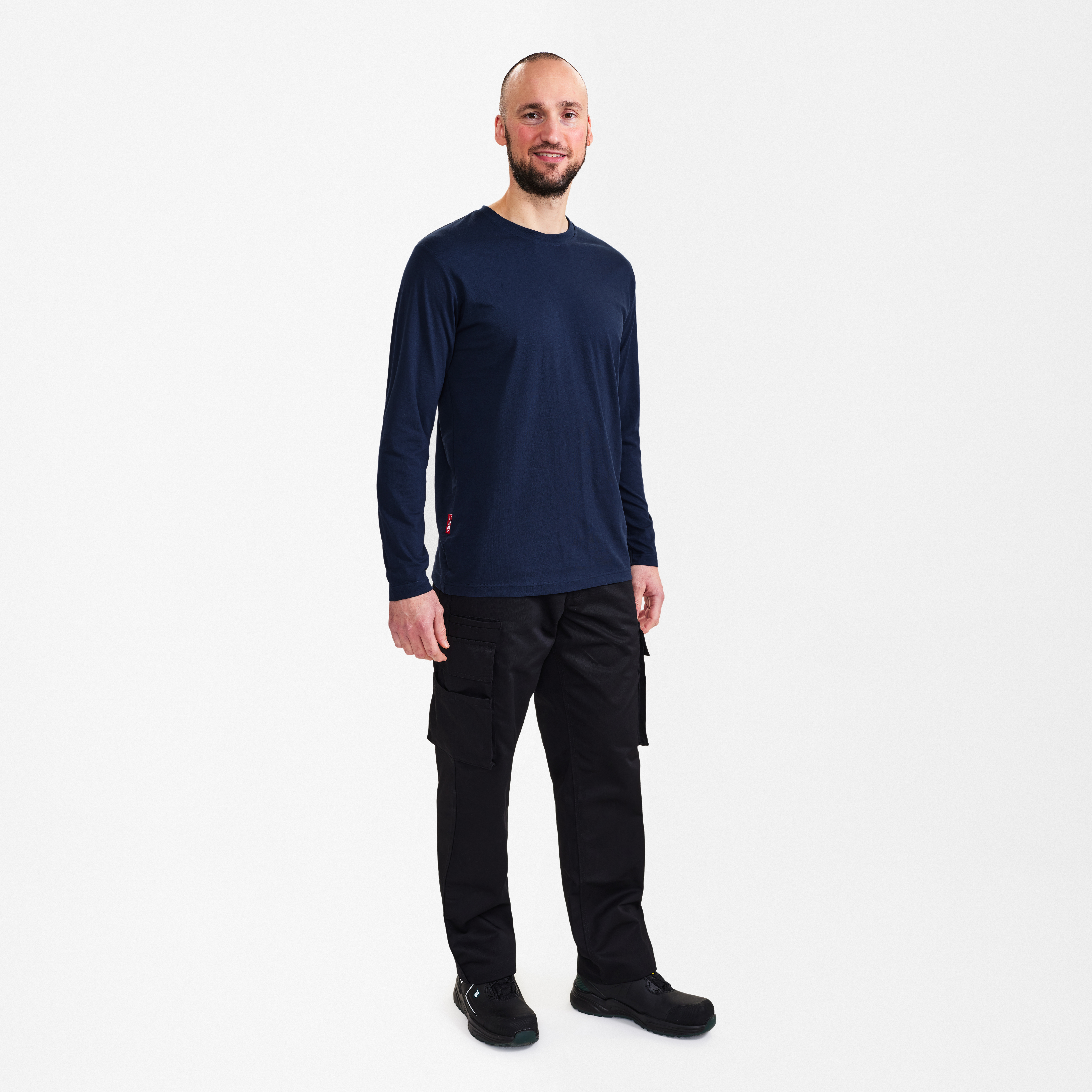 Engel Workwear Extend langærmet T-shirt - Blue Ink [165] / XS