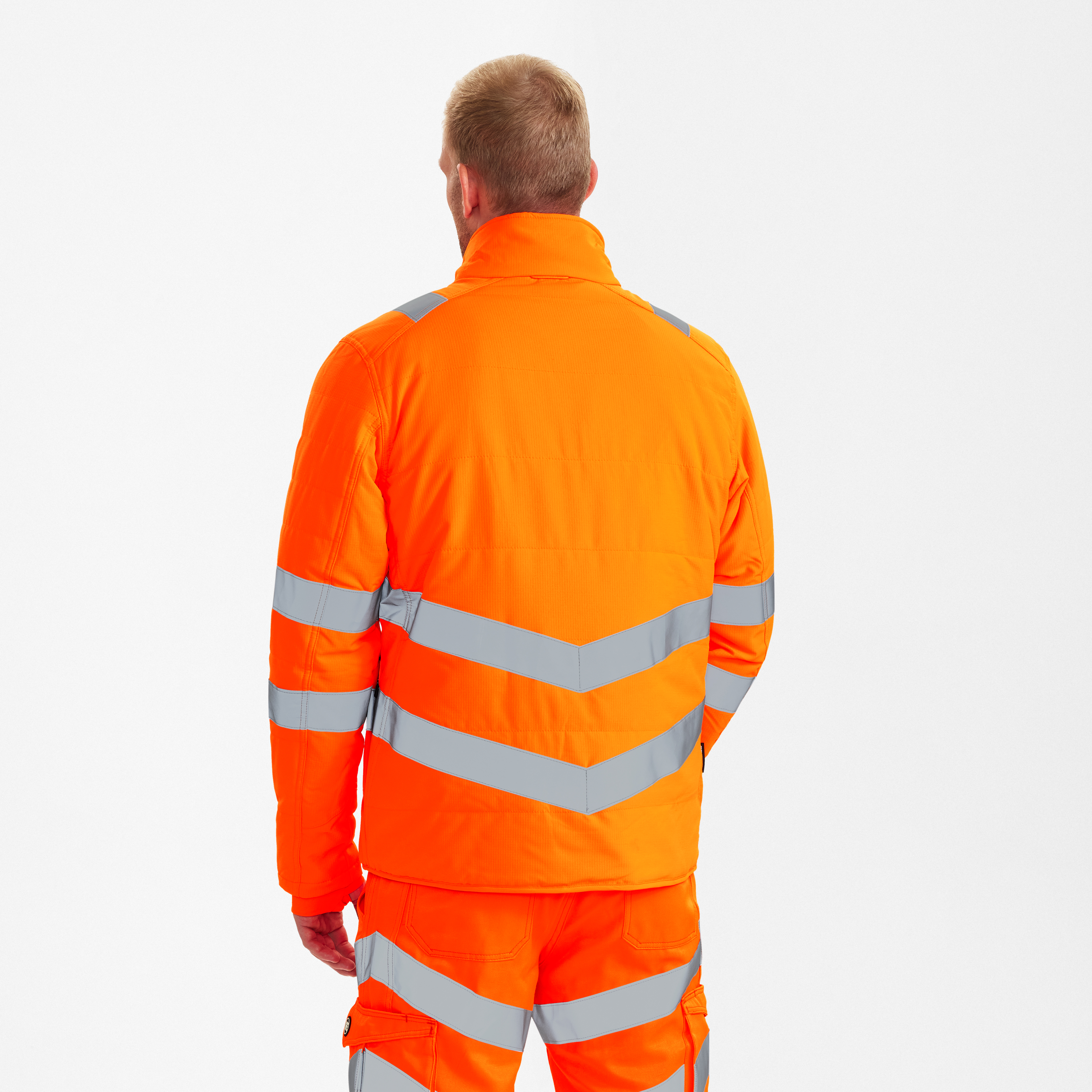 Engel Workwear Safety quiltet jakke - Hi-vis Orange [10] / XS