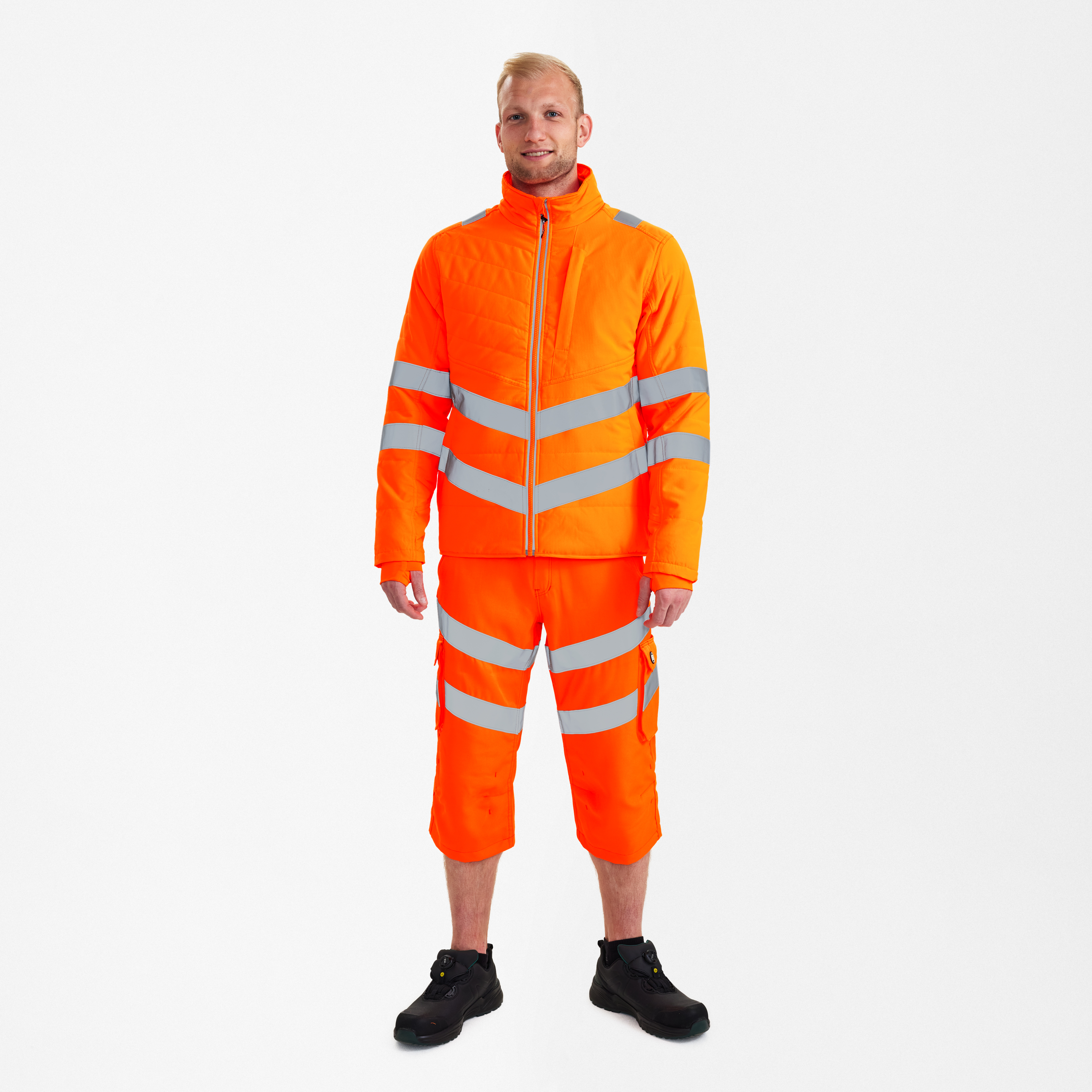 Engel Workwear Safety quiltet jakke - Hi-vis Orange [10] / XS
