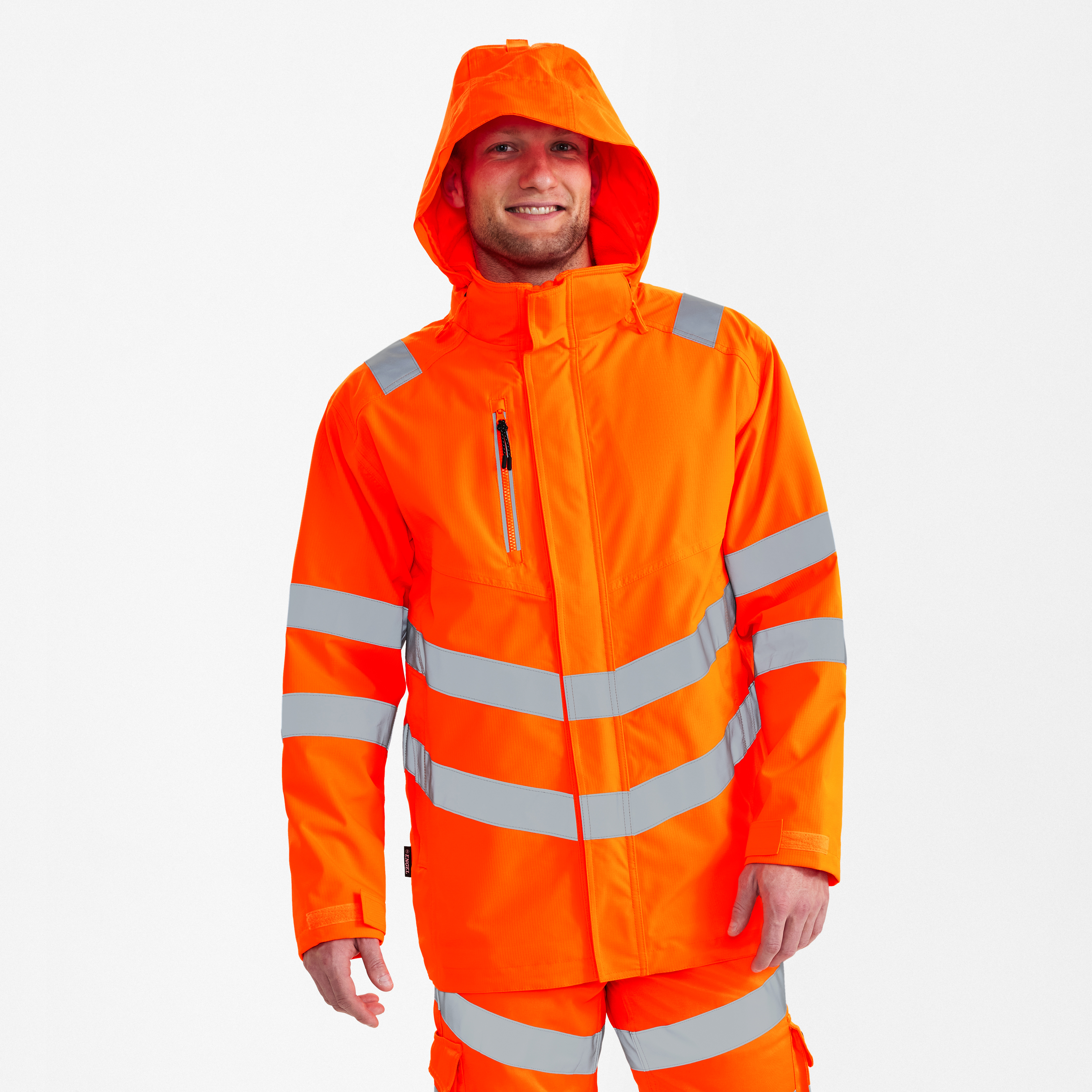 Engel Workwear Safety parka skaljakke - Hi-vis Orange [10] / XS