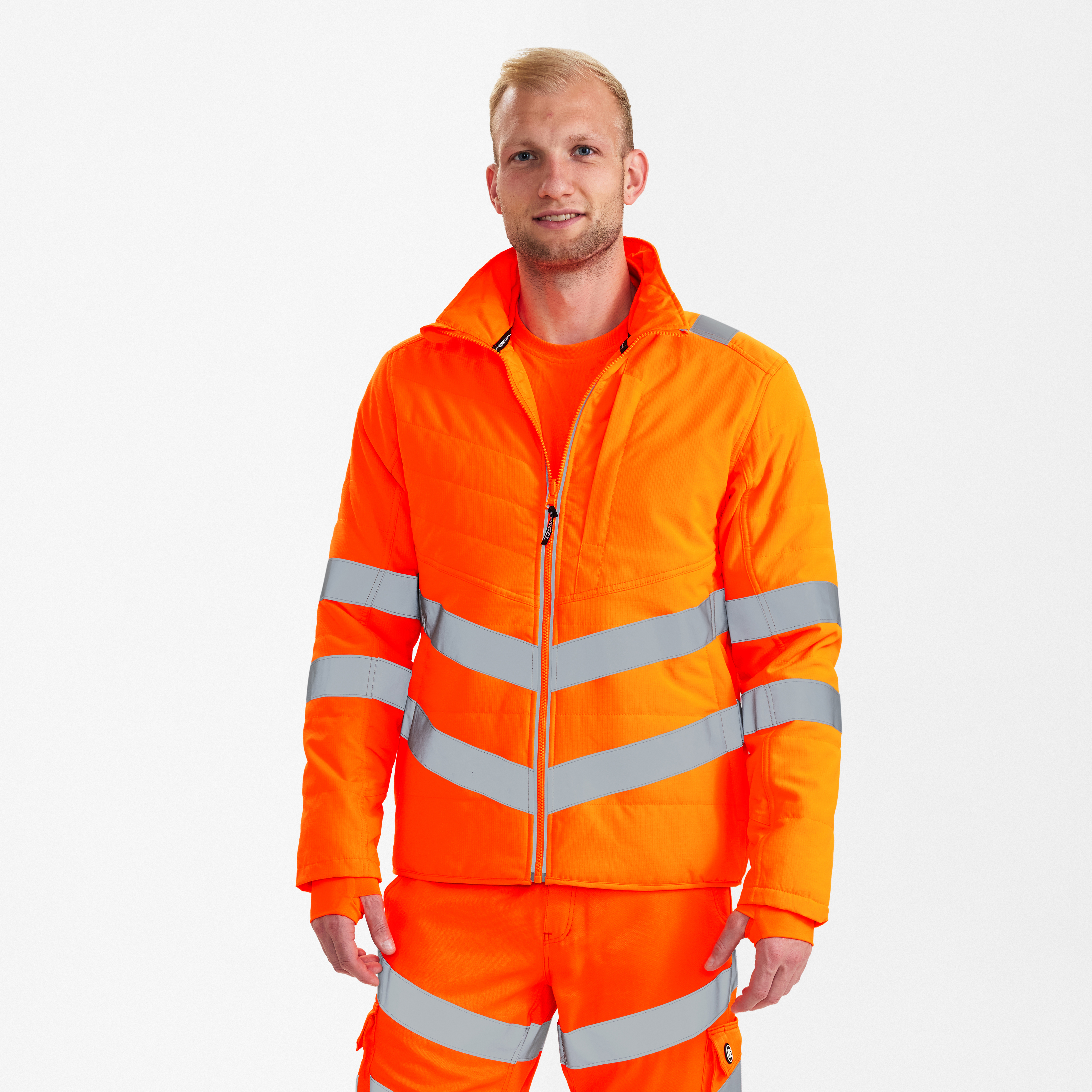 Engel Workwear Safety quiltet jakke - Hi-vis Orange [10] / XS
