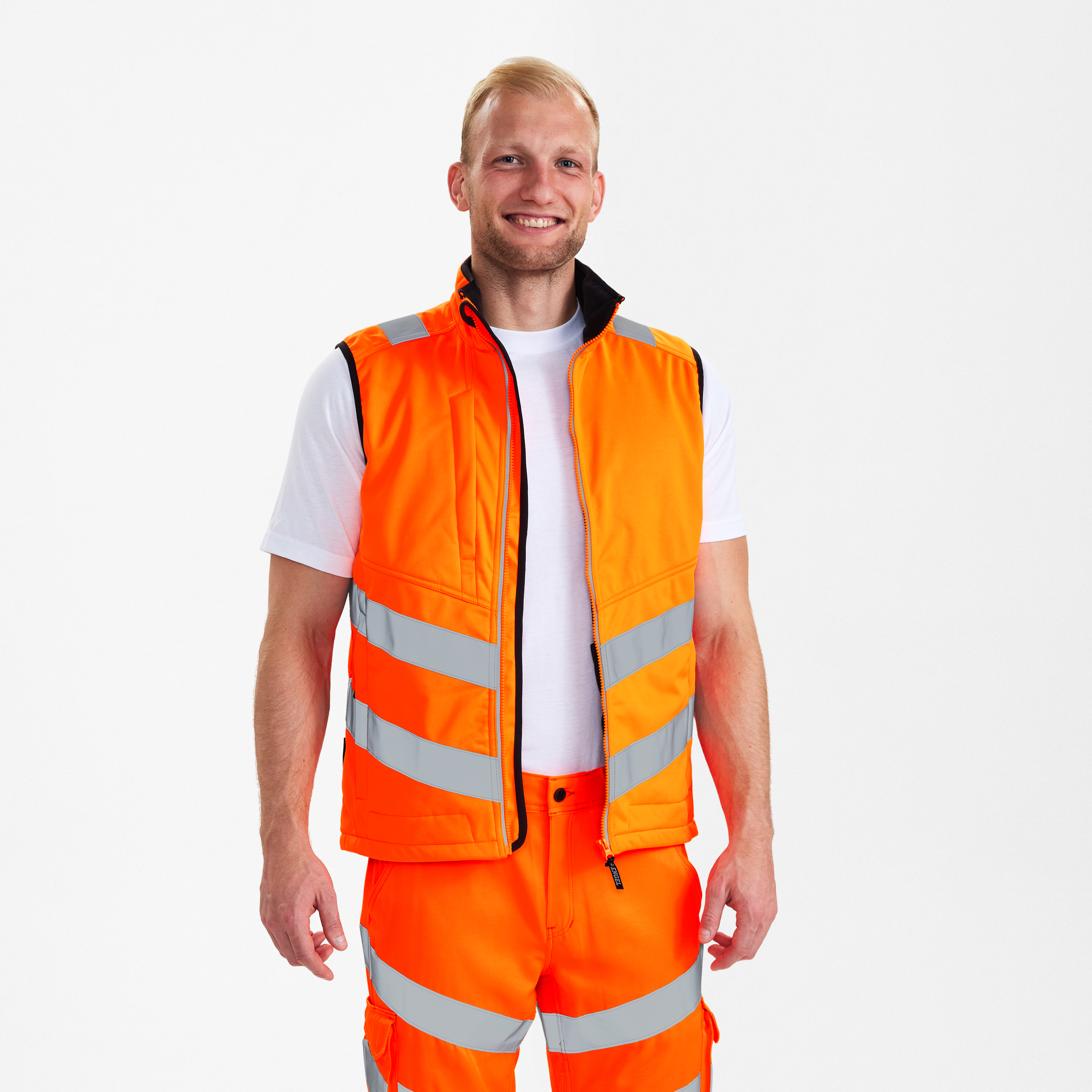 Engel Workwear Safety softshellvest - Hi-vis Orange [10] / XS