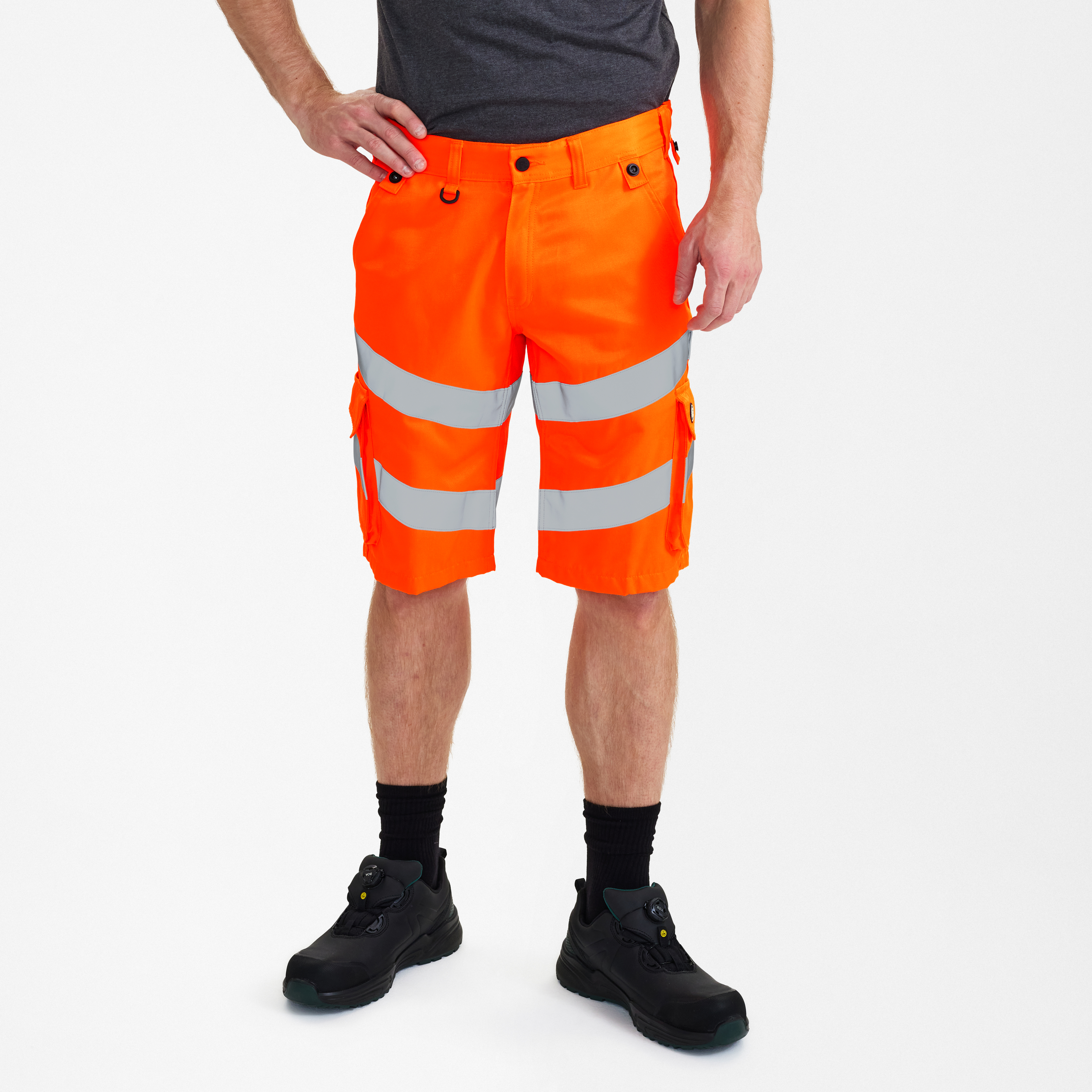 Engel Workwear Safety Light arbejdsshorts - Hi-vis Orange [10] / 72