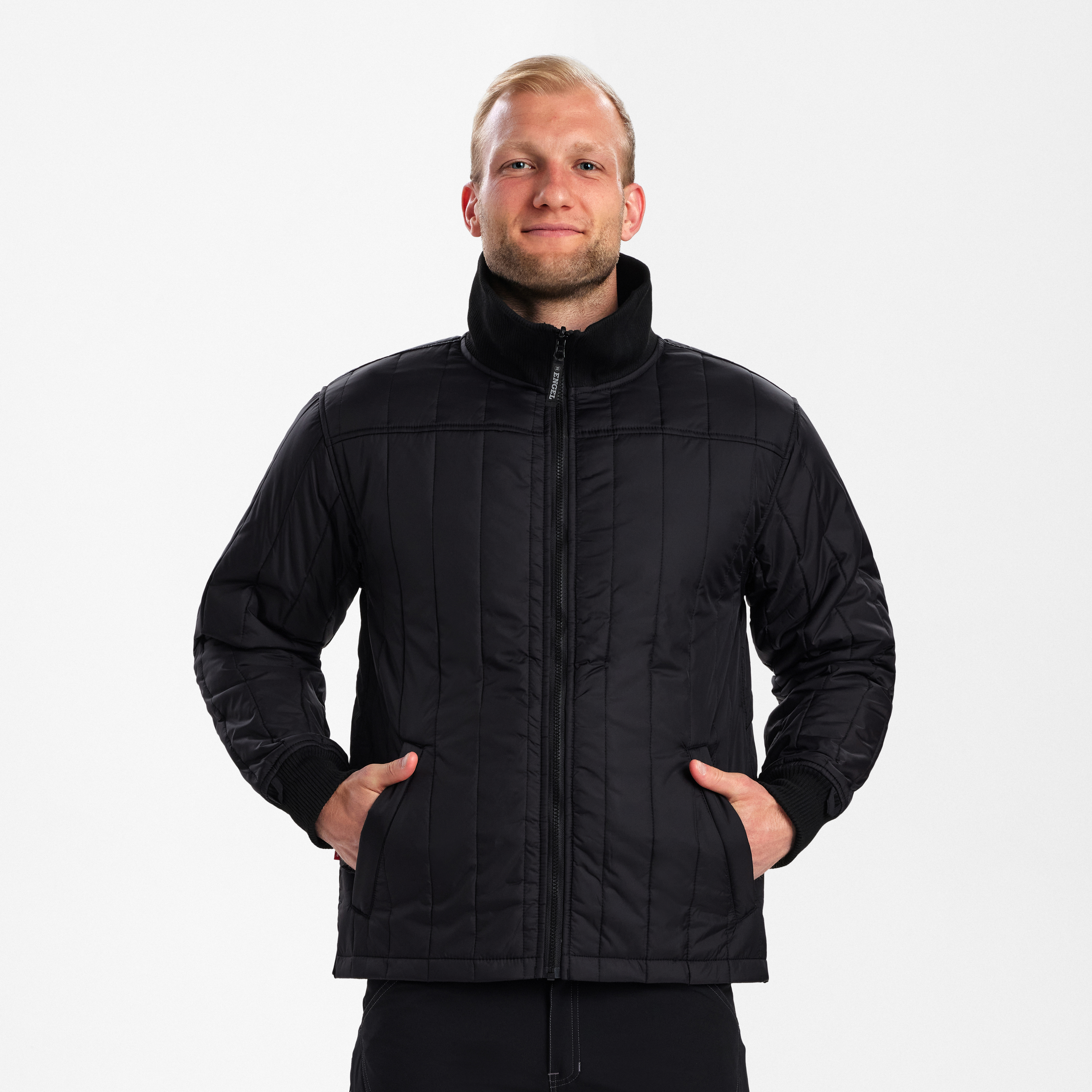 Engel Workwear Extend quiltjakke - Sort [20] / XS