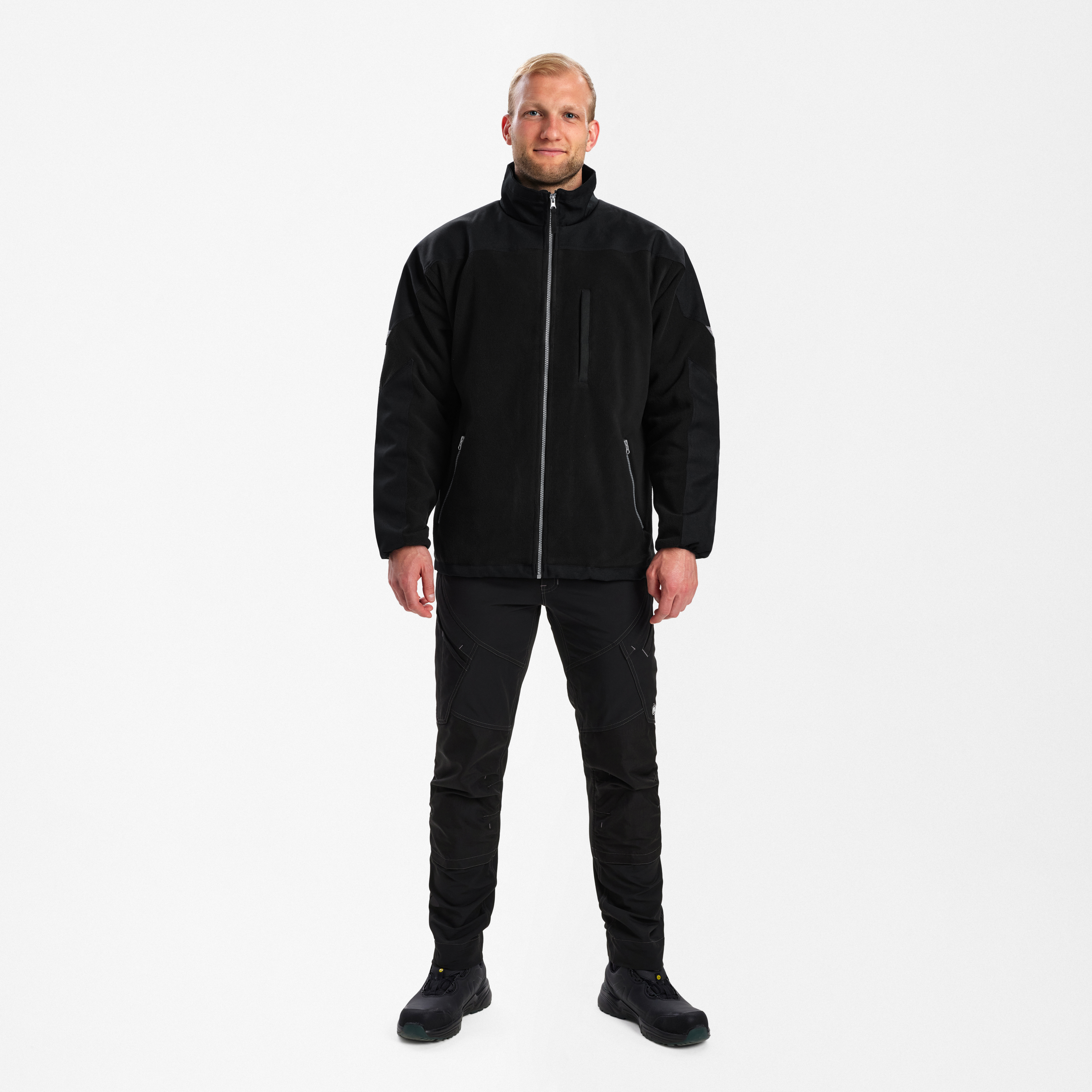 Engel Workwear Extend fleecejakke - Sort [20] / XS