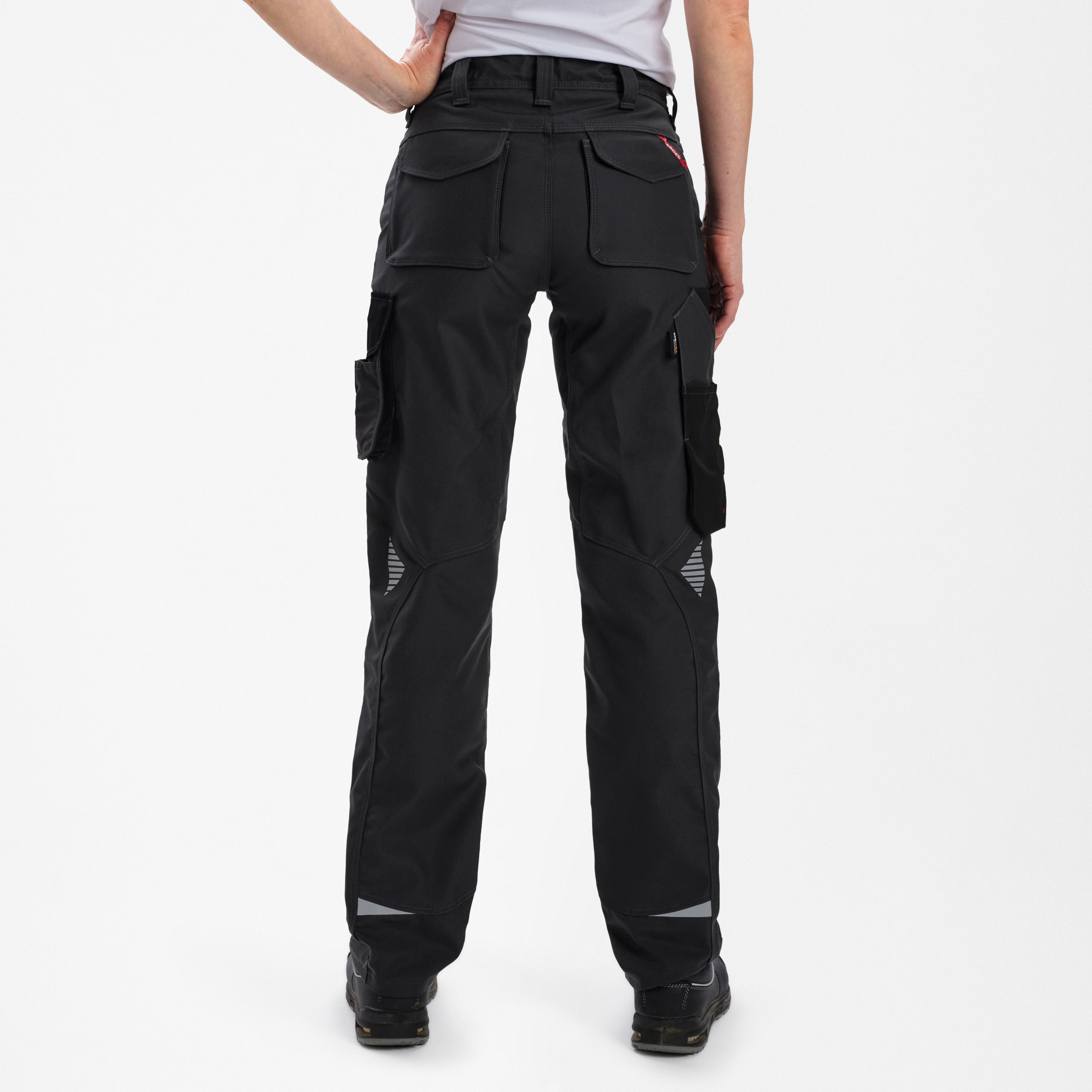 Engel Workwear Galaxy dame arbejdsbukser - Antrazitgrå/Sort [7920] / 34