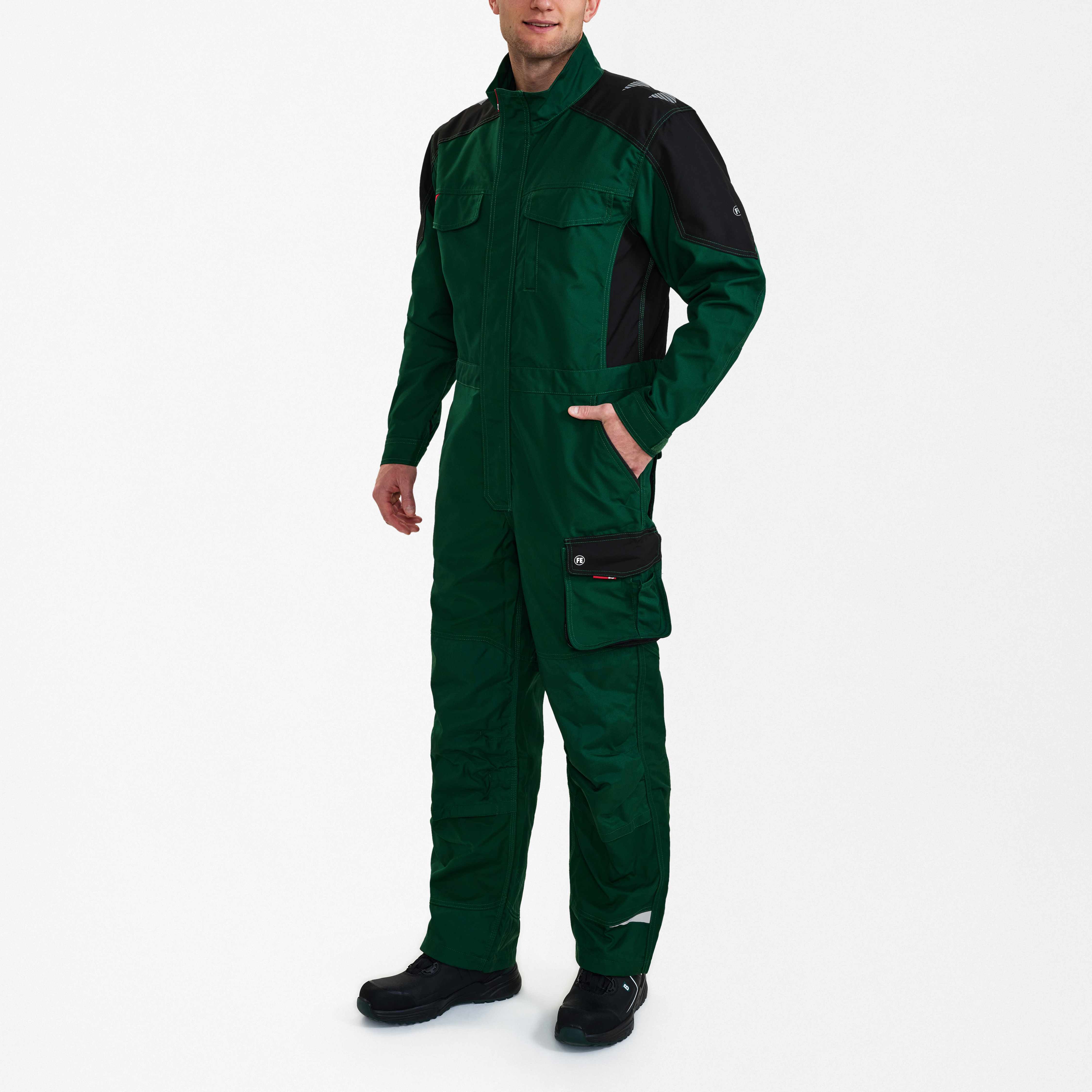 Engel Workwear Galaxy kedeldragt - Grøn/Sort [120] / XS