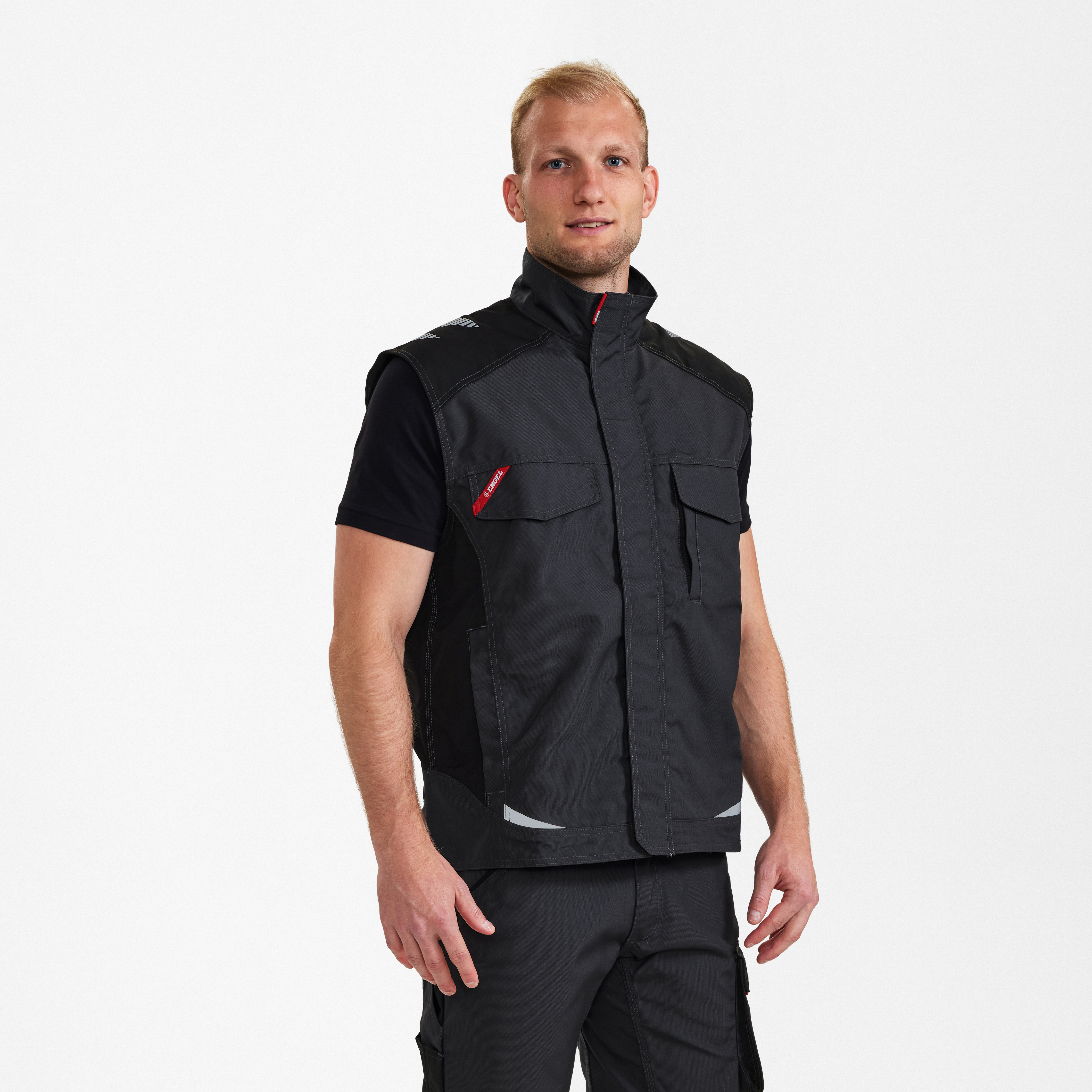 Engel Workwear Galaxy servicevest - Antrazitgrå/Sort [7920] / XS