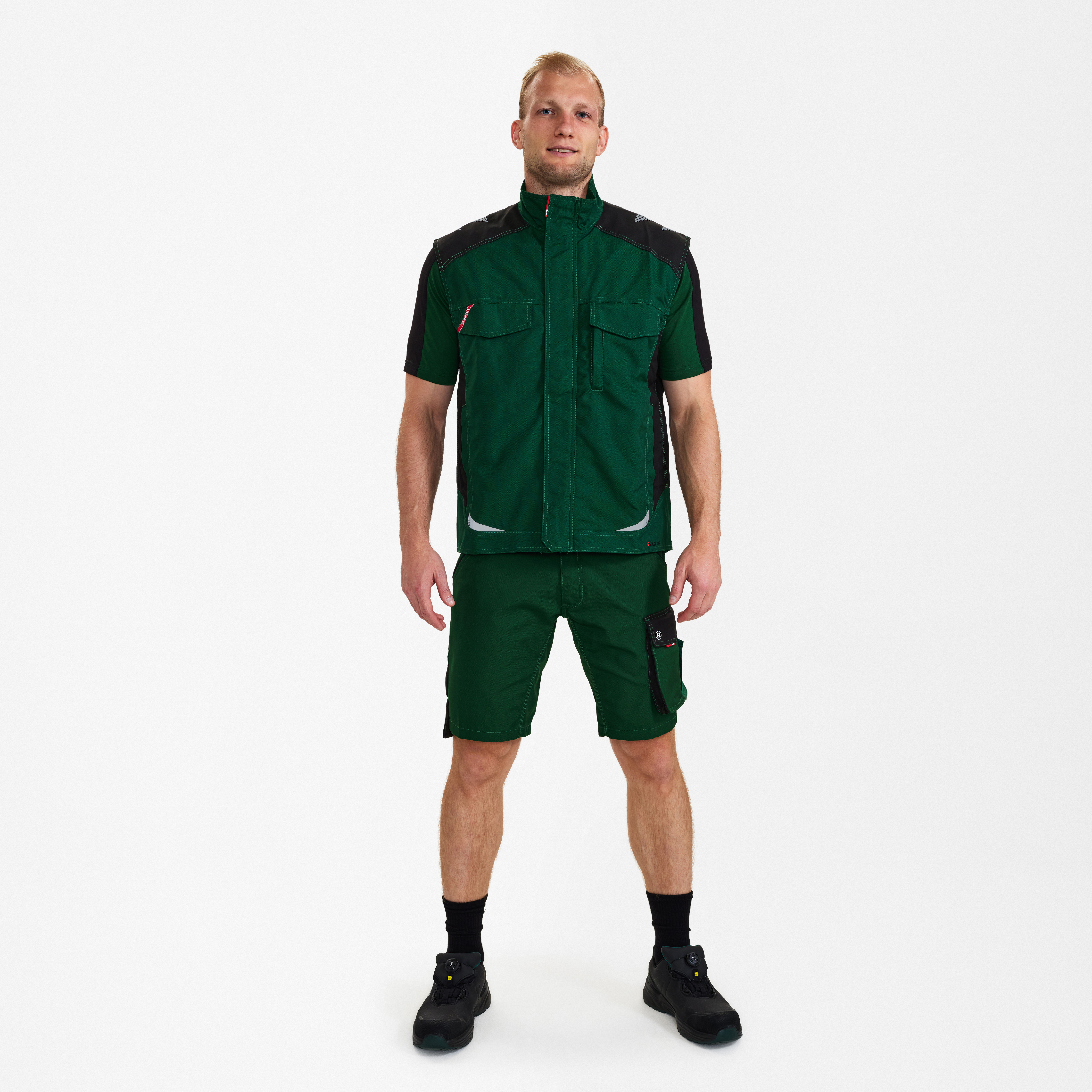 Engel Workwear Galaxy servicevest - Grøn/Sort [120] / XS