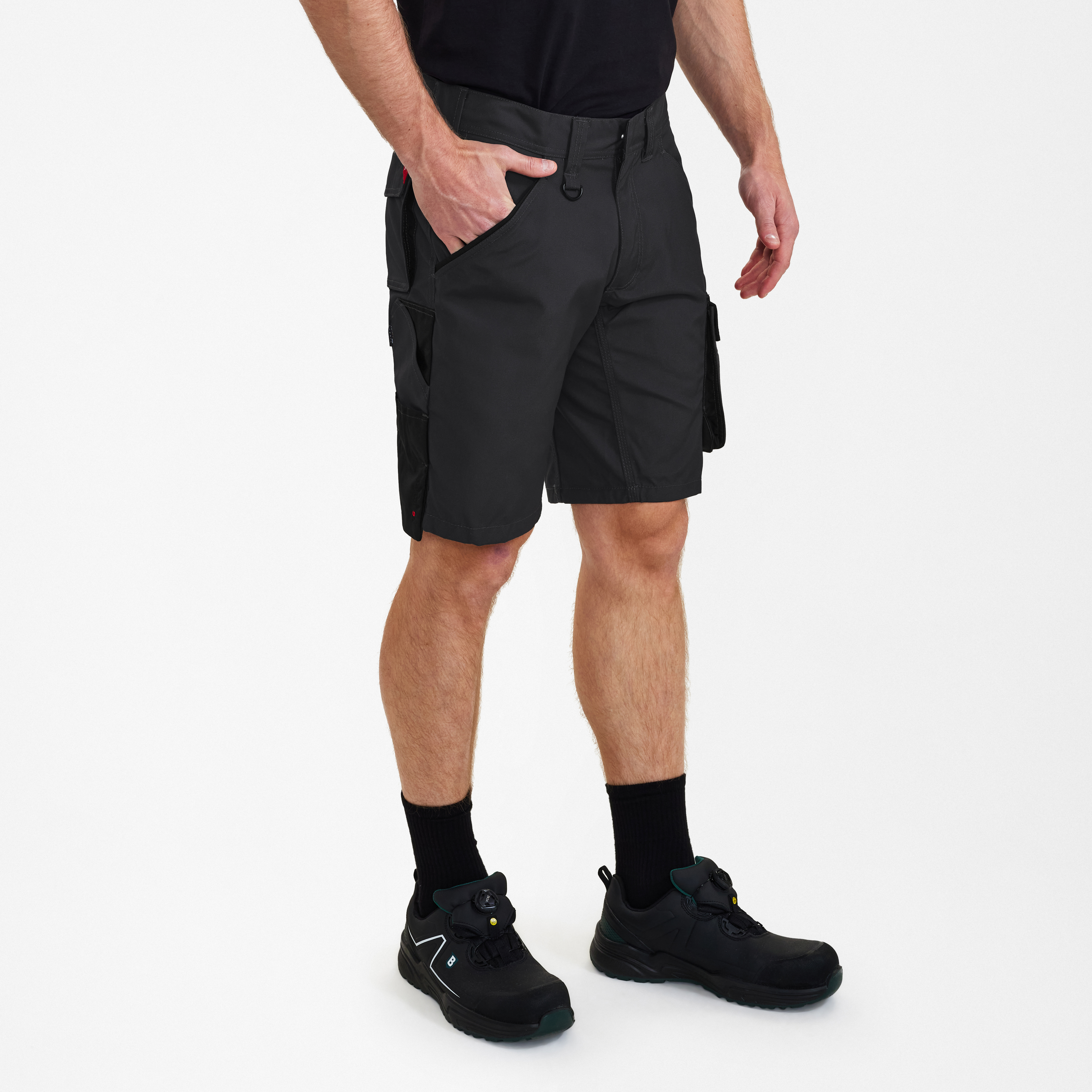 Engel Workwear Galaxy arbejdsshorts - Antrazitgrå/Sort [7920] / 72