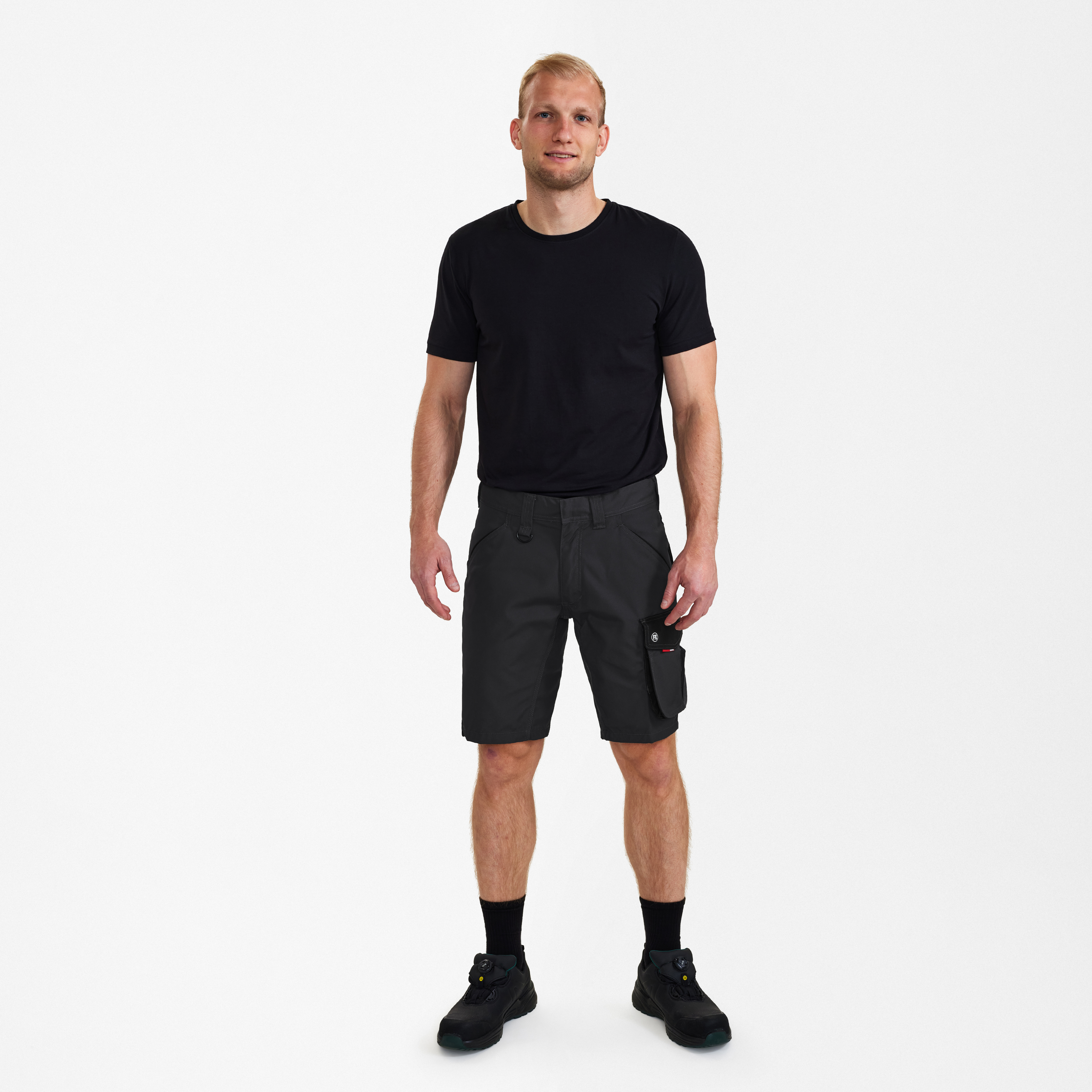 Engel Workwear Galaxy arbejdsshorts - Antrazitgrå/Sort [7920] / 72
