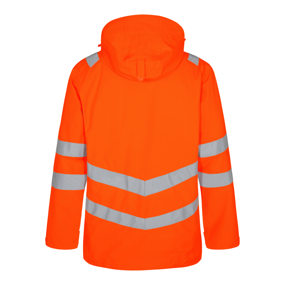 SAFETY Shellparka – Warnorange (Rücken)