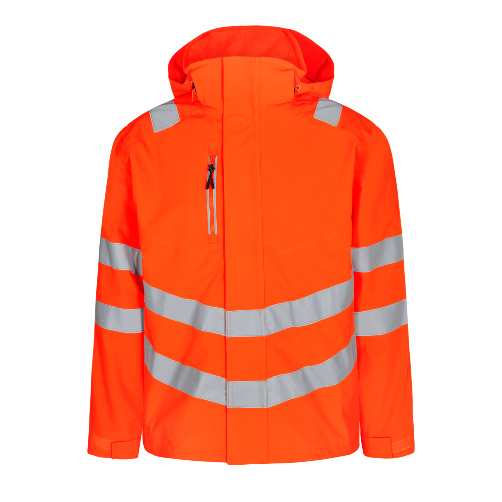 SAFETY Shelljacke – Warnorange (Front)