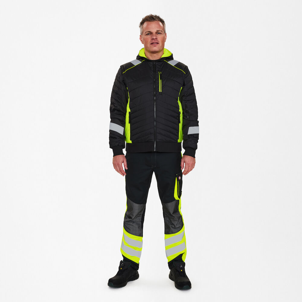 CARGO Steppjacke – Schwarz / Gelb (Am Modell)