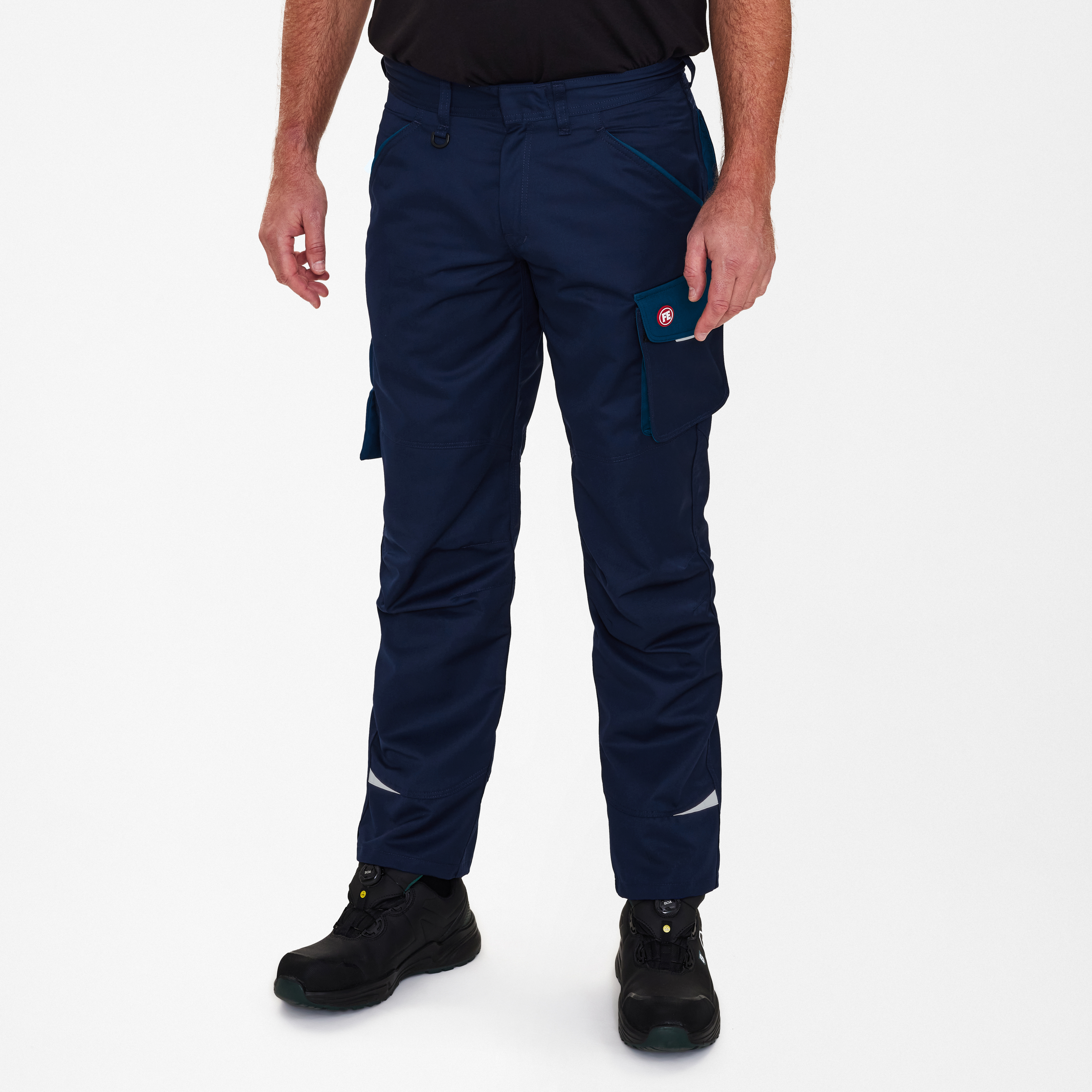 Engel Workwear Galaxy Light arbejdsbukser - Blue Ink/Dark Petrol [16577] / K80