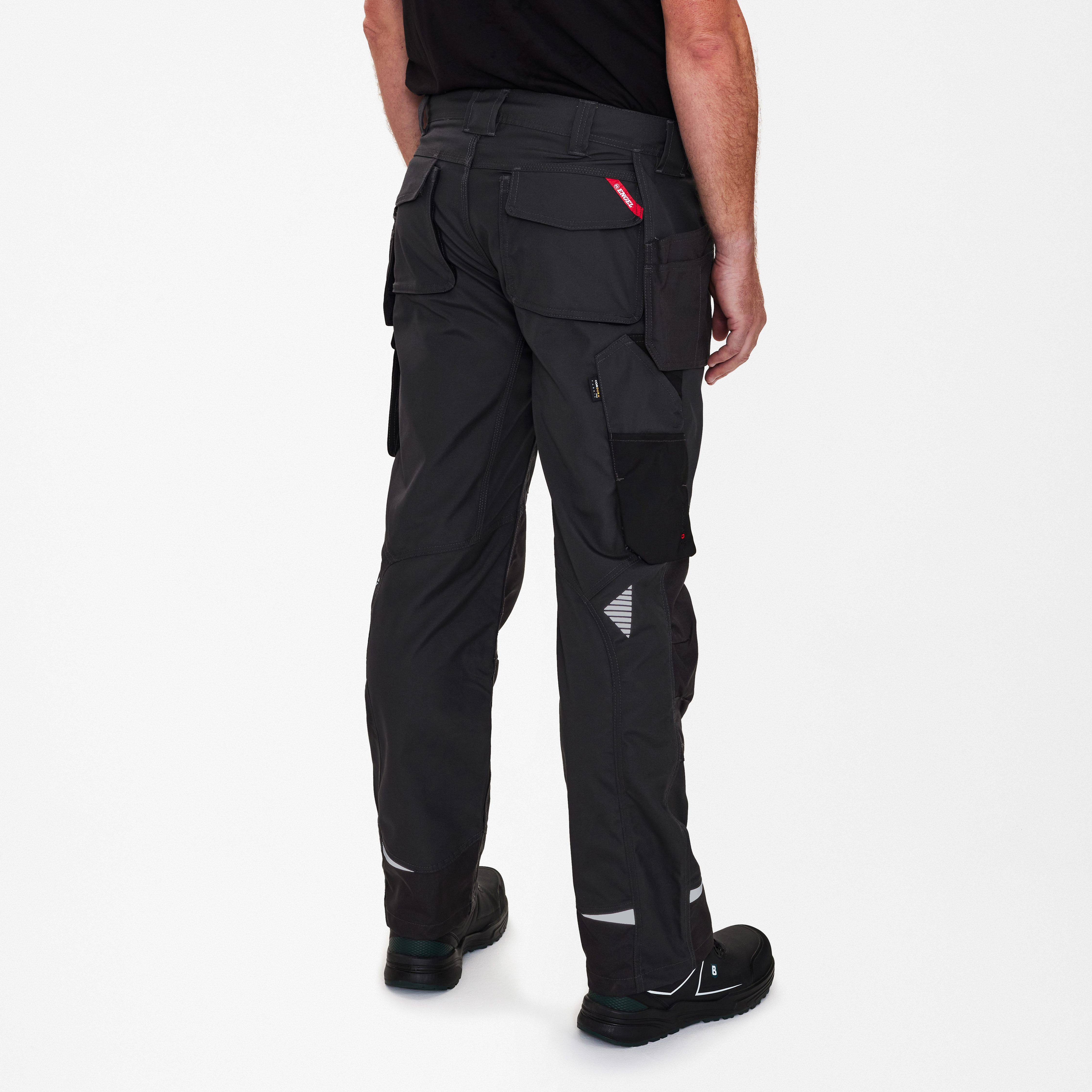 Engel Workwear Galaxy arbejdsbukser med hængelommer - Antrazitgrå/Sort [7920] / K80