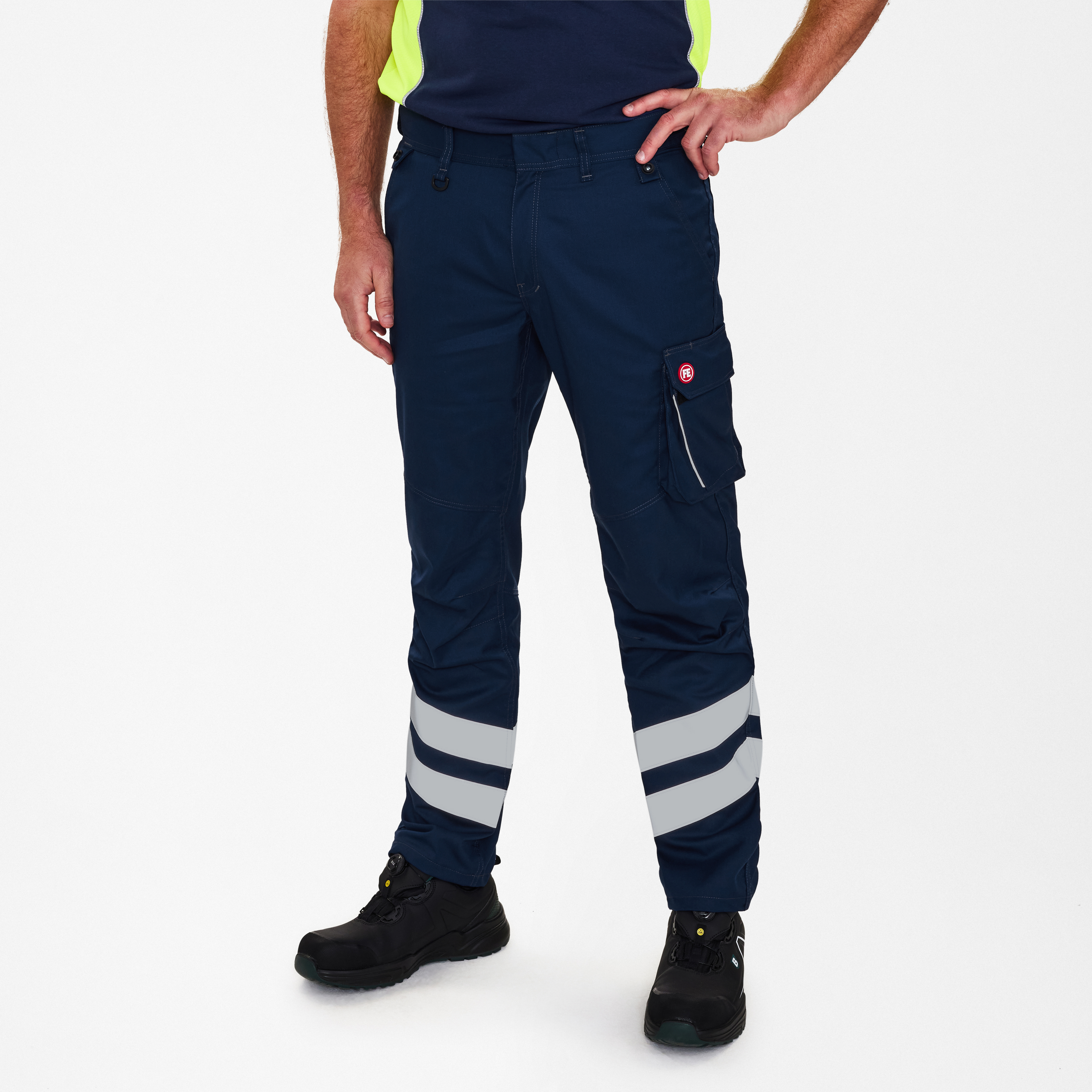 Engel Workwear Cargo servicebukser med refleks - Blue Ink [165] / K80