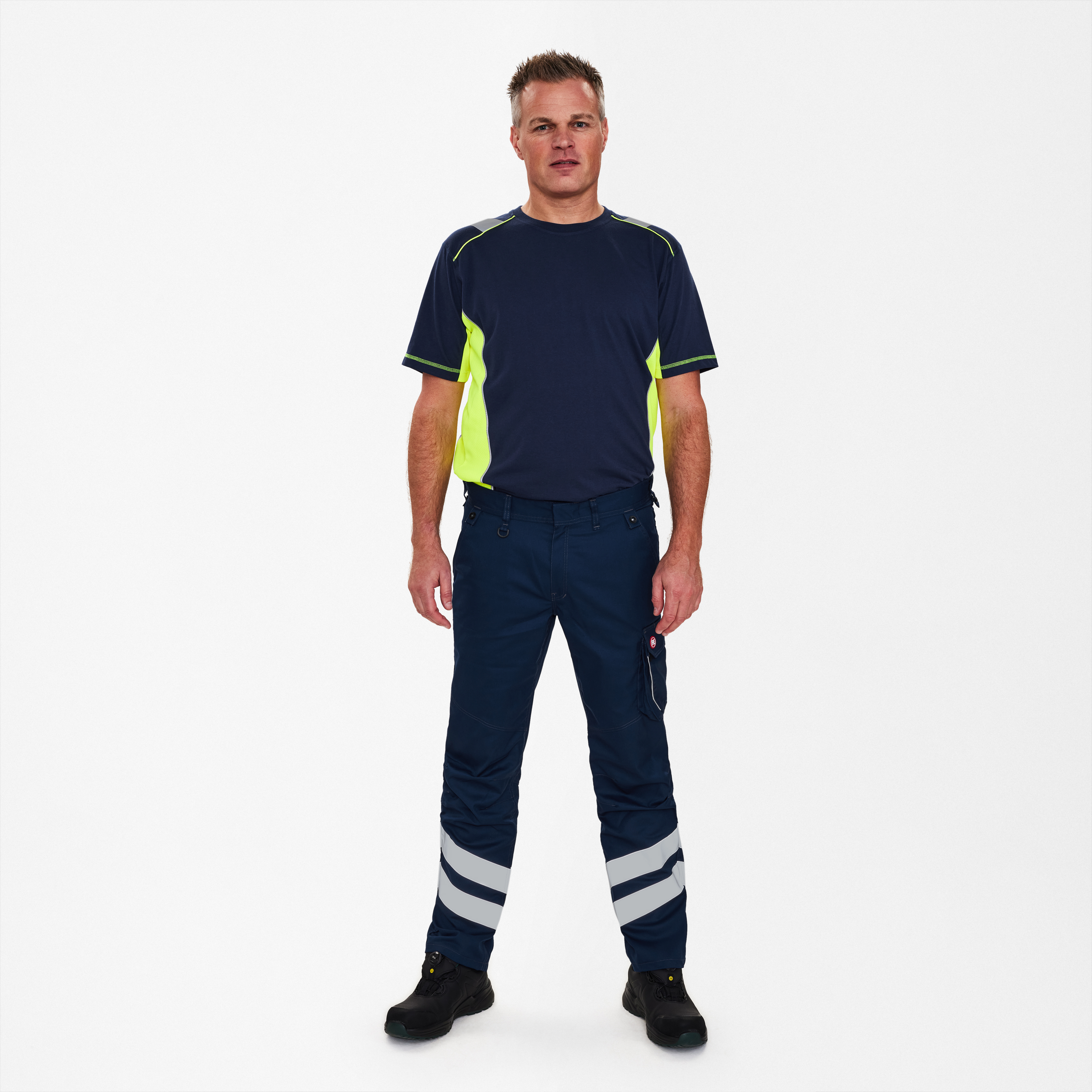 Engel Workwear Cargo servicebukser med refleks - Blue Ink [165] / K80