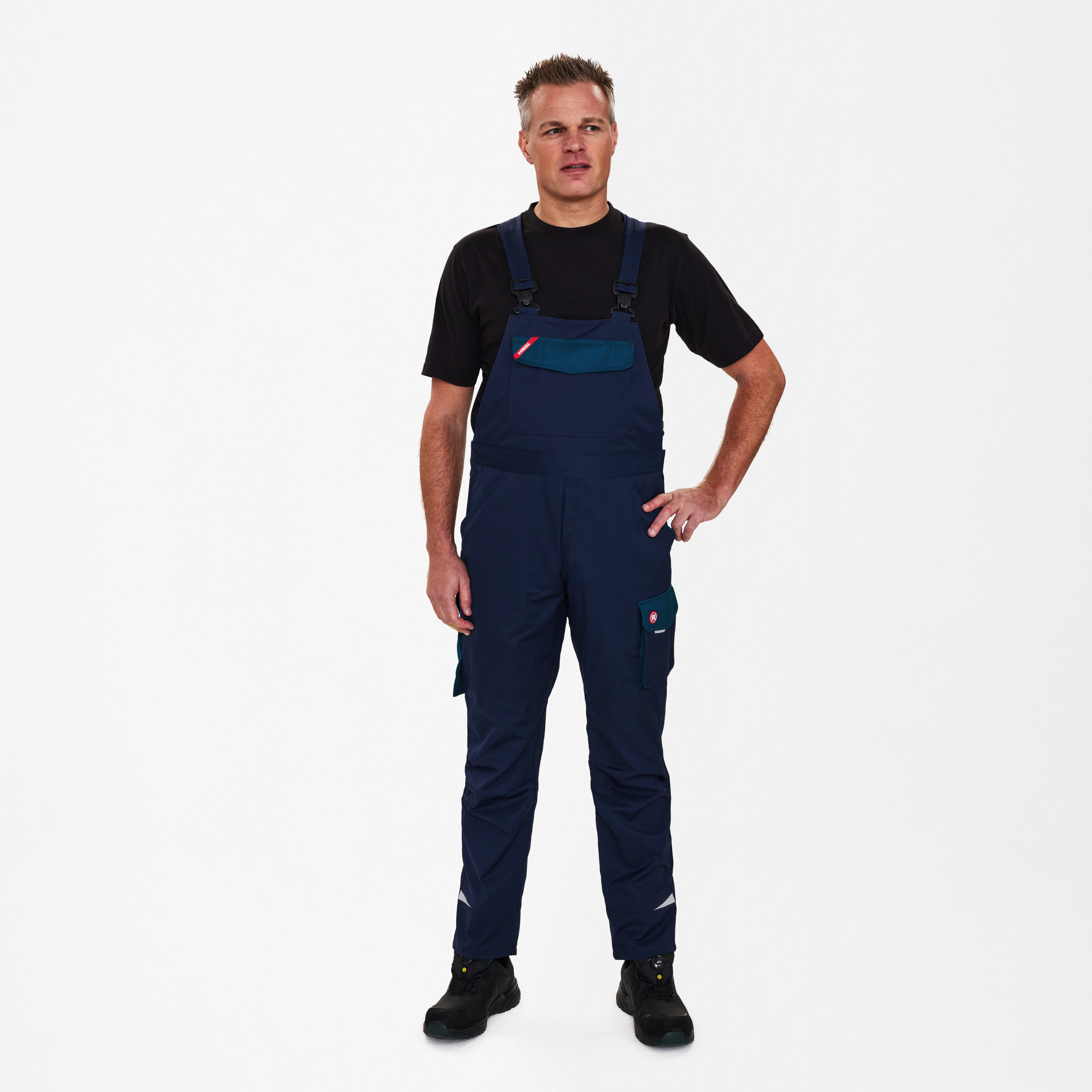 Engel Workwear Galaxy Light overall - Blue Ink/Dark Petrol [16577] / K80