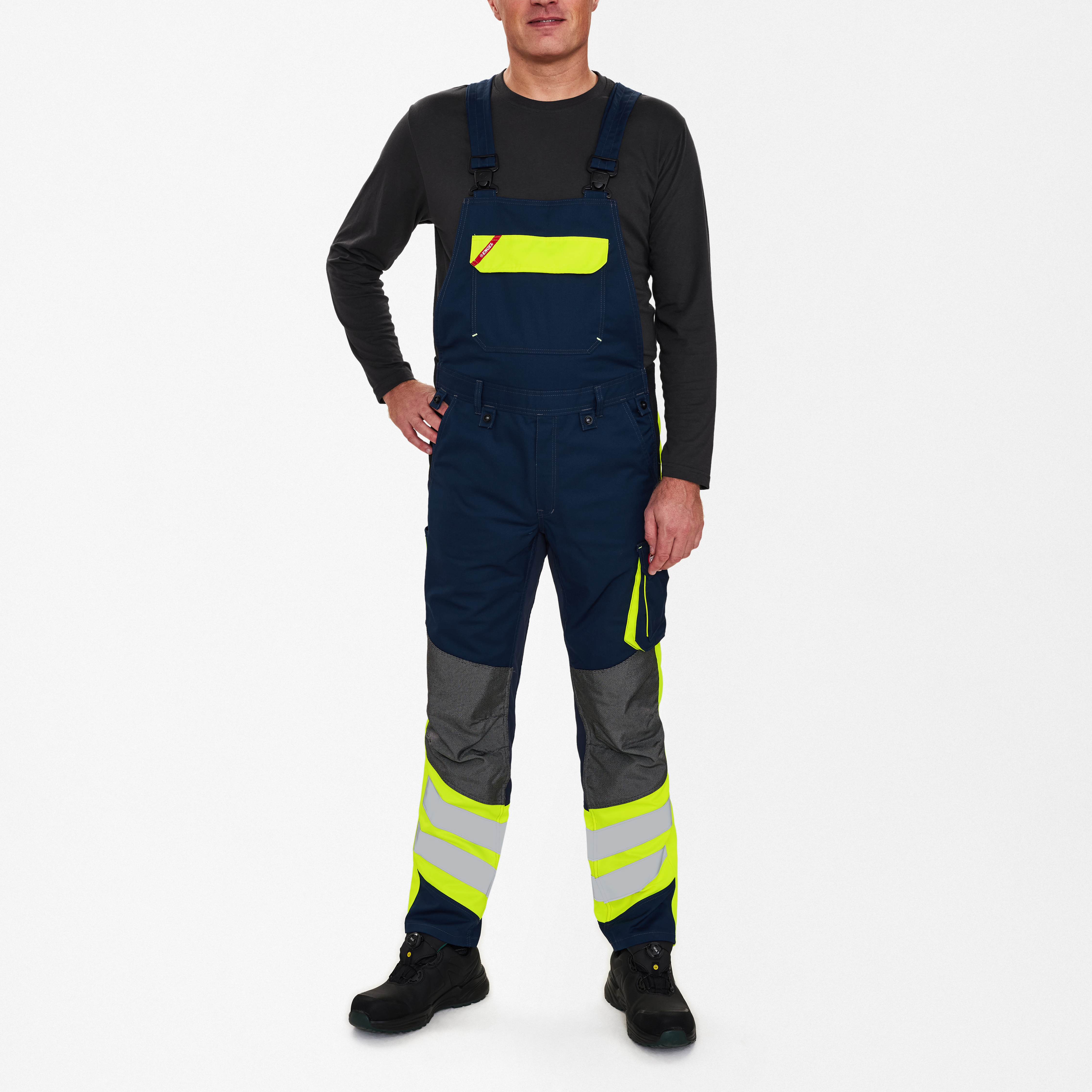 Engel Workwear Cargo overall - Blue Ink/Gul [16538] / K80