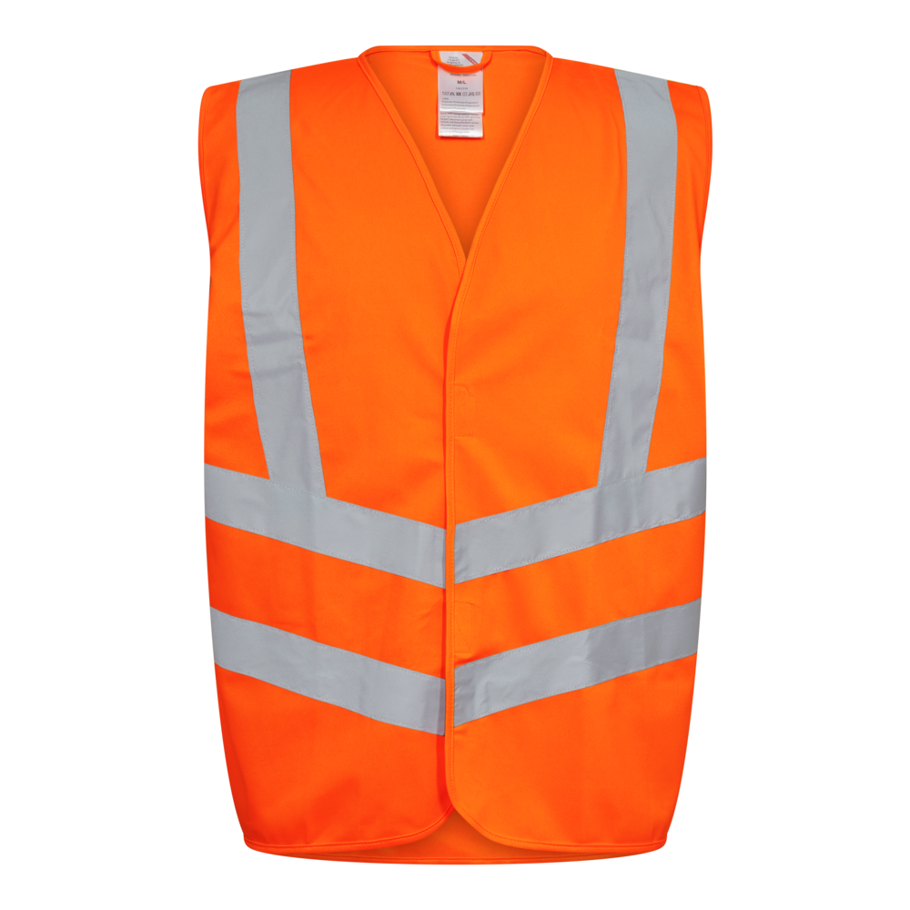SAFETY Verkehrsweste – Warnorange (Front)