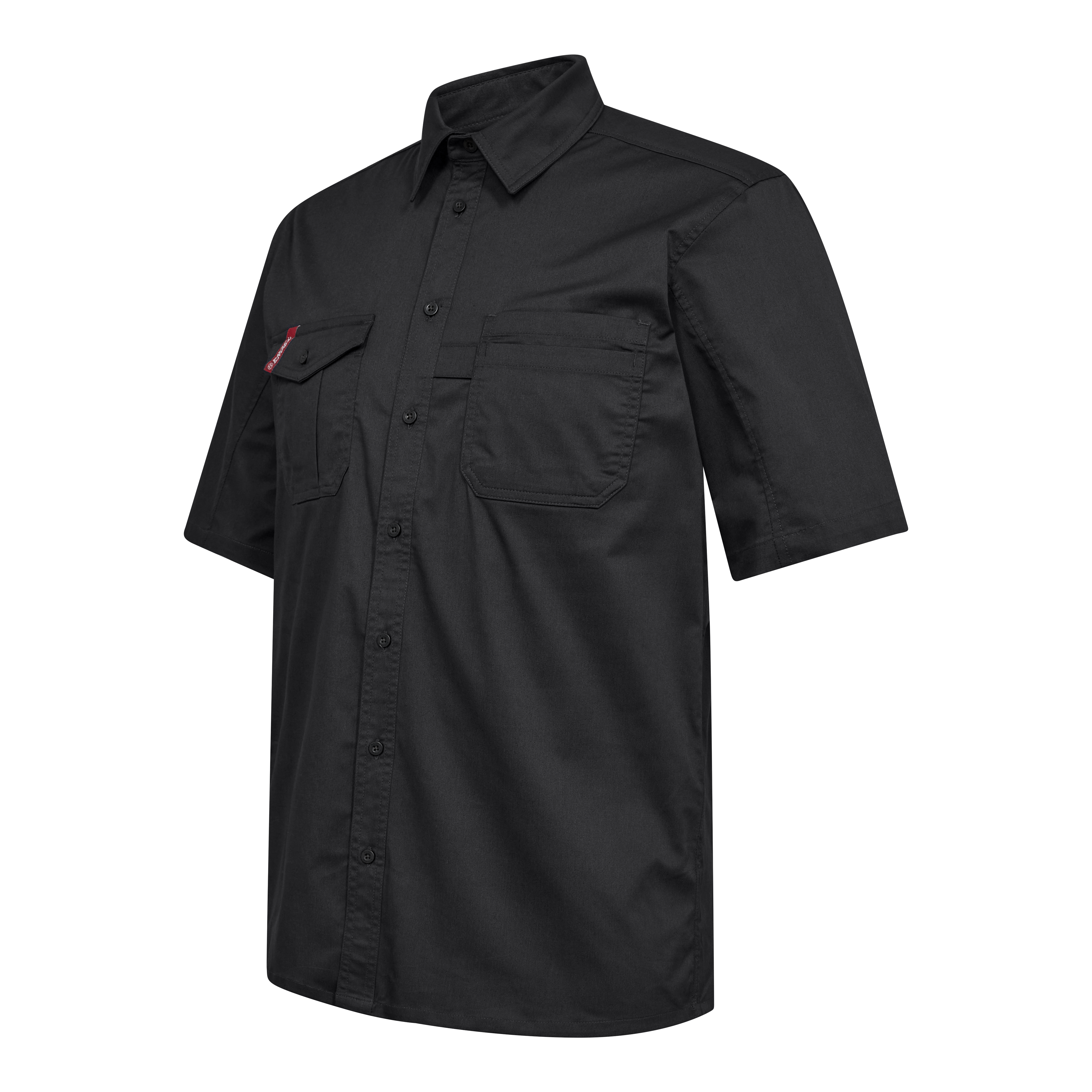 Engel Workwear Extend kortærmet skjorte med stræk - Antrazitgrå [79] / XS