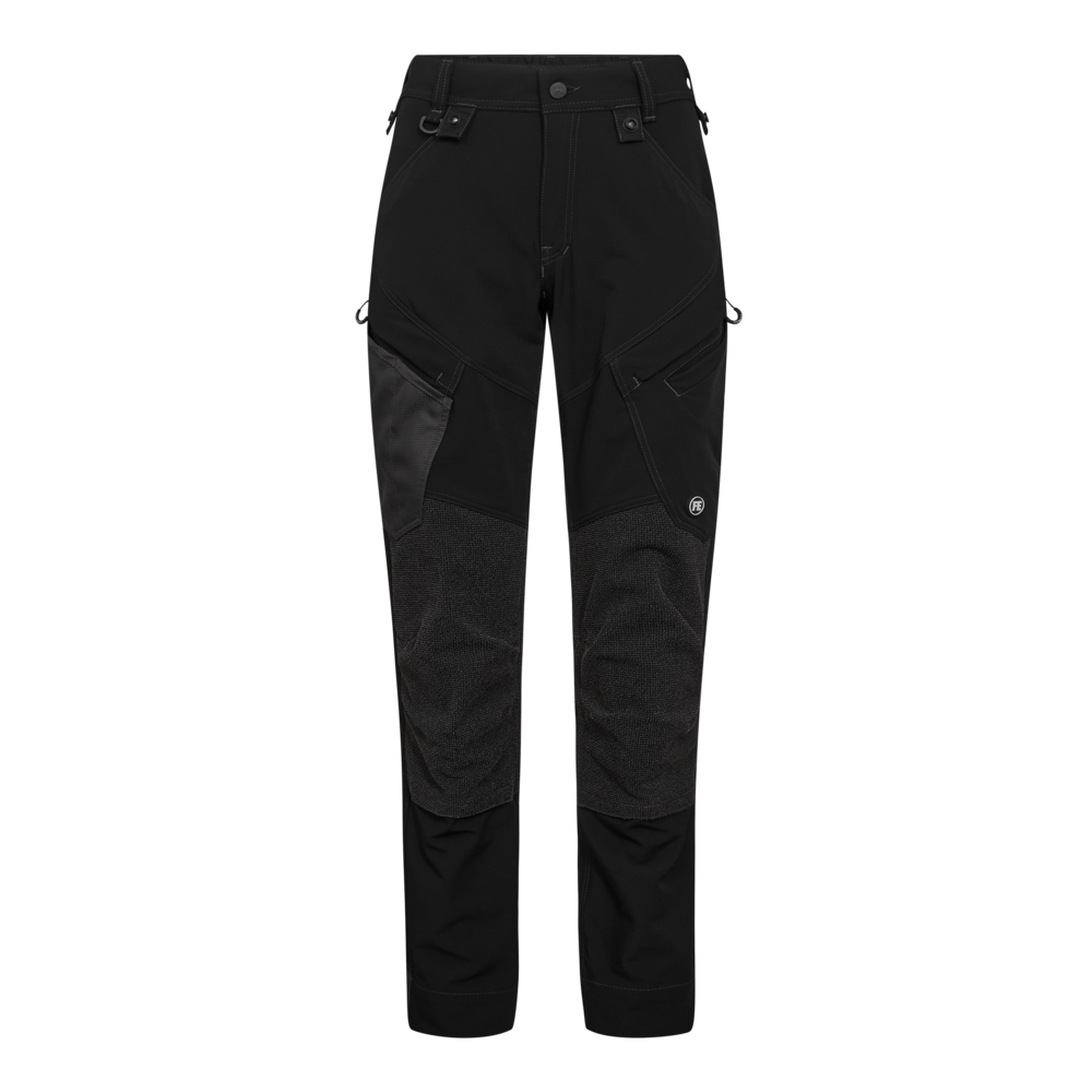 X-TREME Damen Arbeitshose mit 4-Wege Stretch – Schwarz (Front)